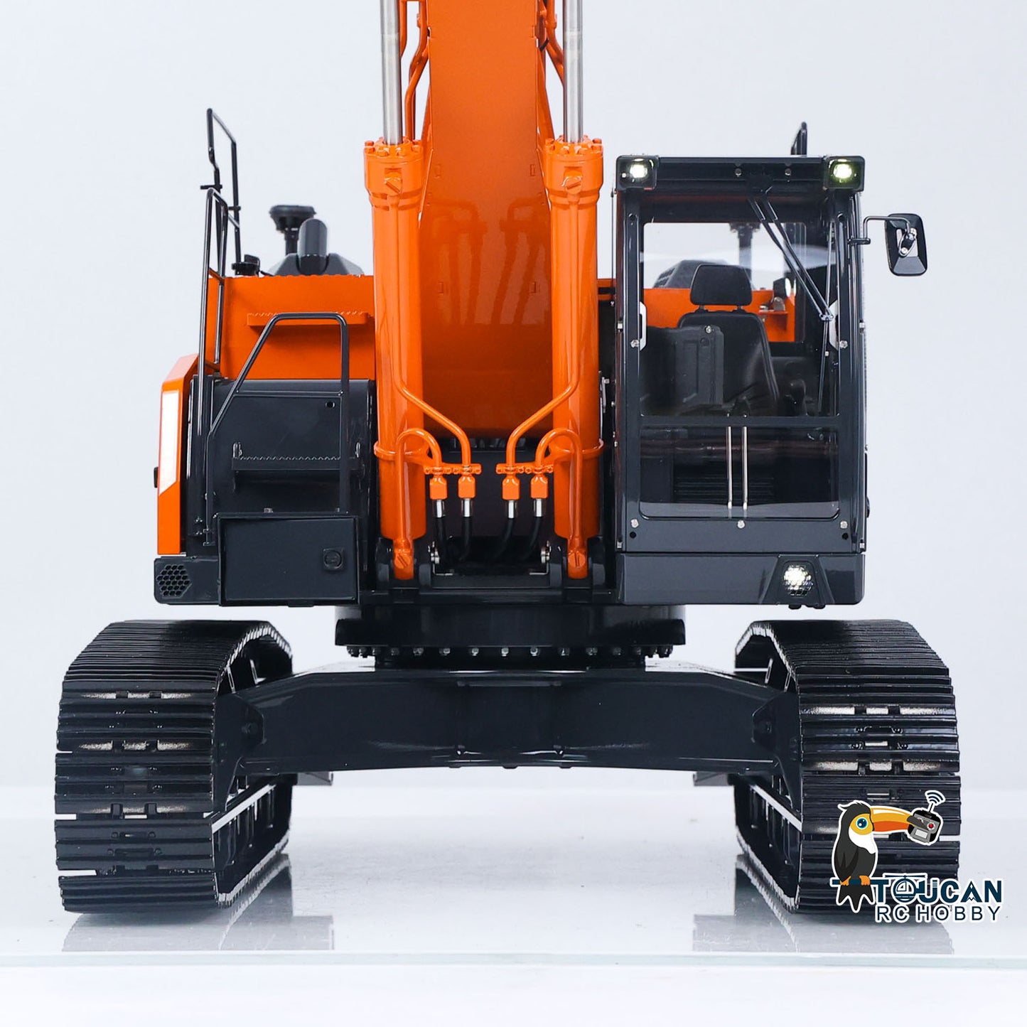 LESU 1/14 Metal RC Hydraulic Excavator AOUE LR945 CNC Long Reach Digger RTR 7CH PL18EV LITE Radio Battery Light Sound Charger