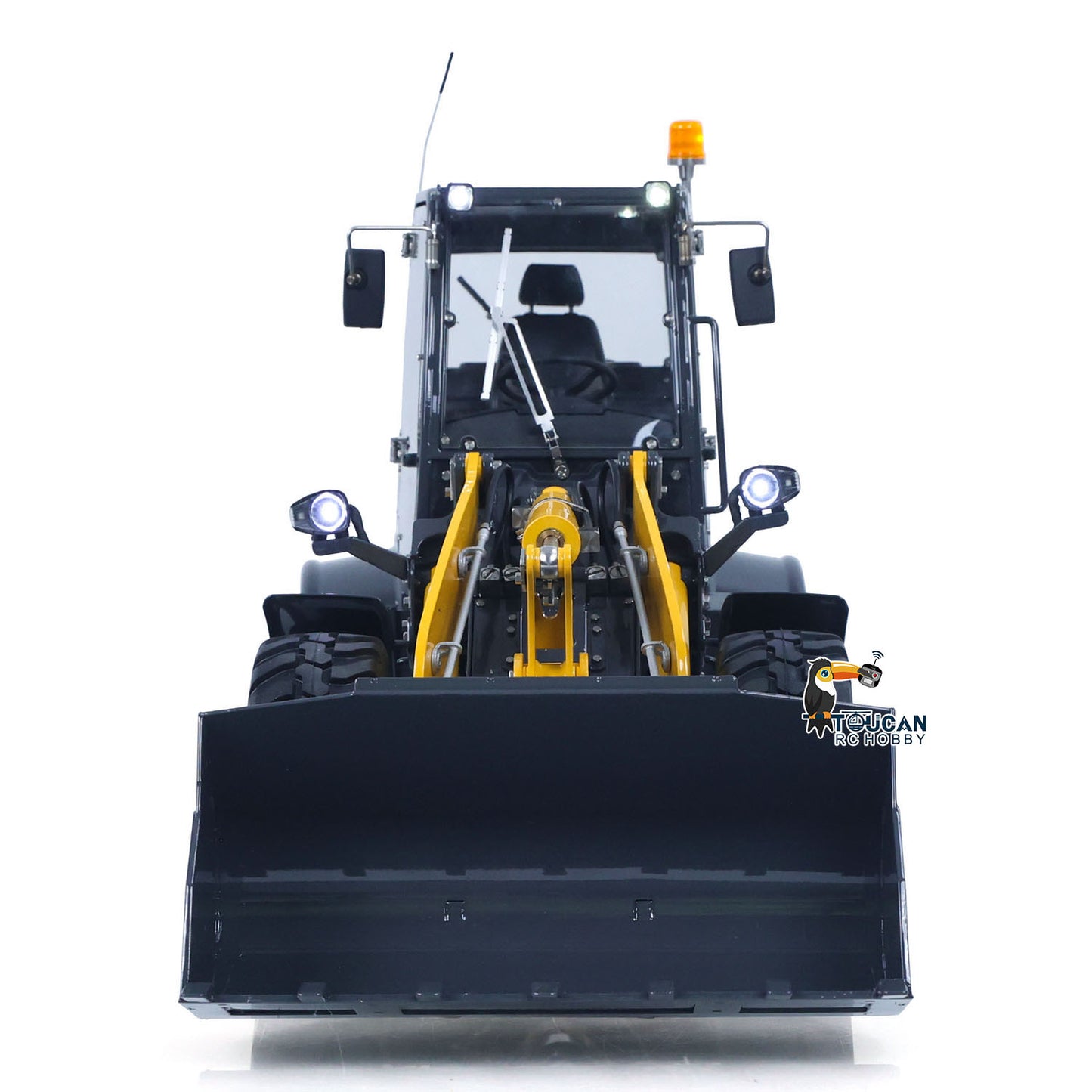 Metal LESU 1/14 RC Hydraulic Loader Aoue WA100M-8 4X4 RTR Remote Control Construction Vehicle Axle Differential Lock Sound Light ST8 Radio Engineering Machine