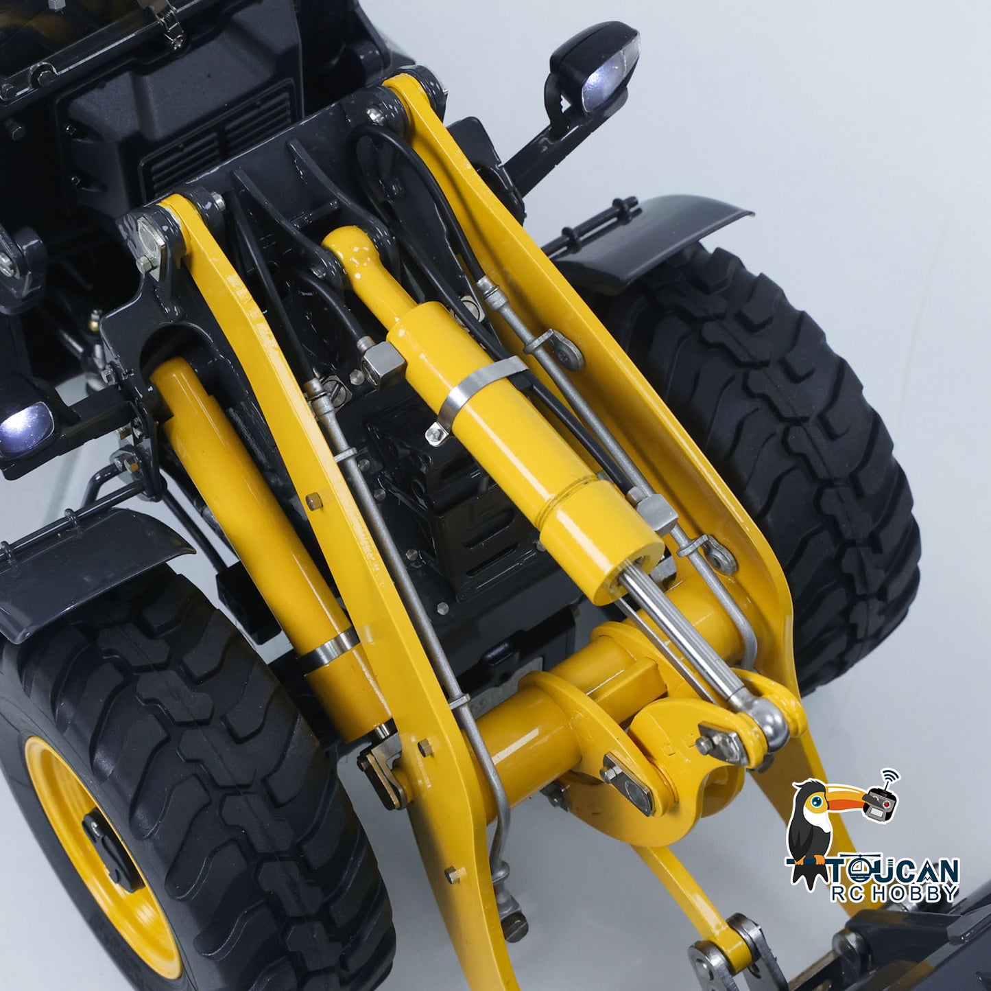 Metal LESU 1/14 RC Hydraulic Loader Aoue WA100M-8 4X4 RTR Remote Control Construction Vehicle Axle Differential Lock Sound Light ST8 Radio Engineering Machine
