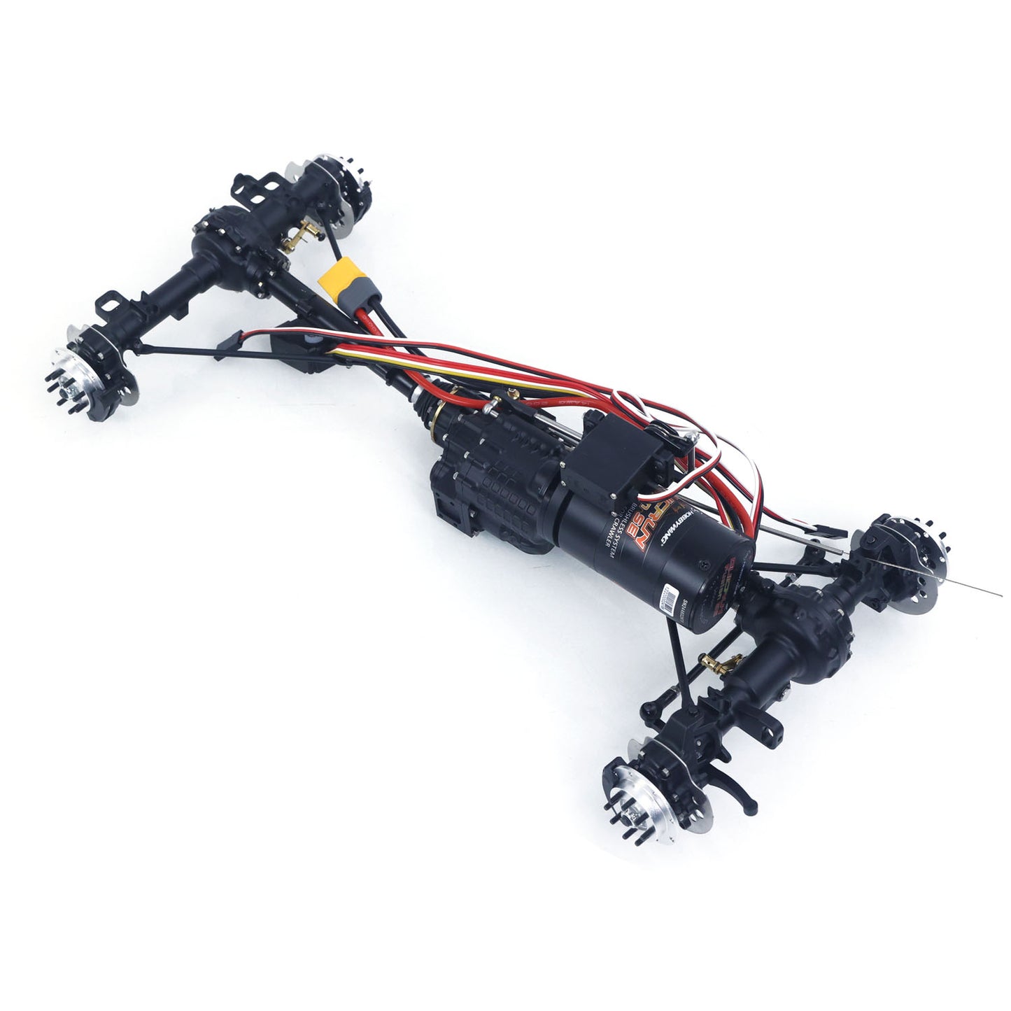 3Speed LESU 1/14 RC Metal Light Truck U4023 AWD Remote Control Off Road Vehicle KIT Model Light Sound Axle Transfer Case Lock Unassembled Painted