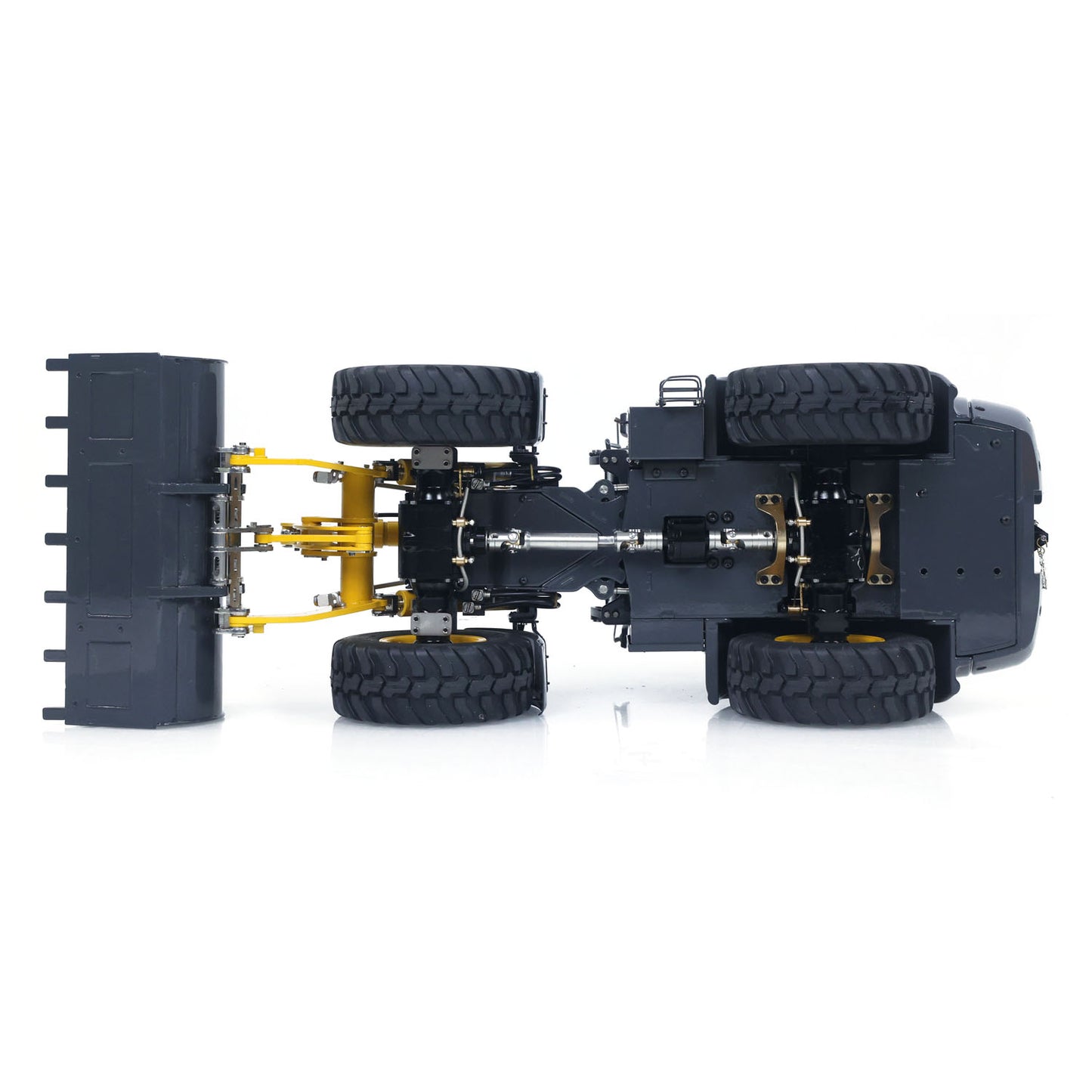 LESU PNP 1/14 4X4 RC Hydraulic Loader Aoue WA100M-8 Metal Remote Control Construction Vehicle Model 4CH Valve Axle Lock Sound Light Assembled