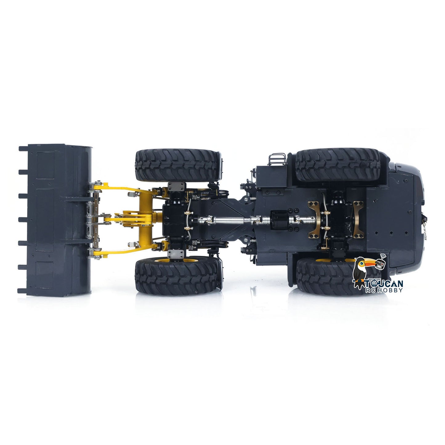 Metal LESU 1/14 RC Hydraulic Loader Aoue WA100M-8 4X4 RTR Remote Control Construction Vehicle Axle Differential Lock Sound Light ST8 Radio Engineering Machine