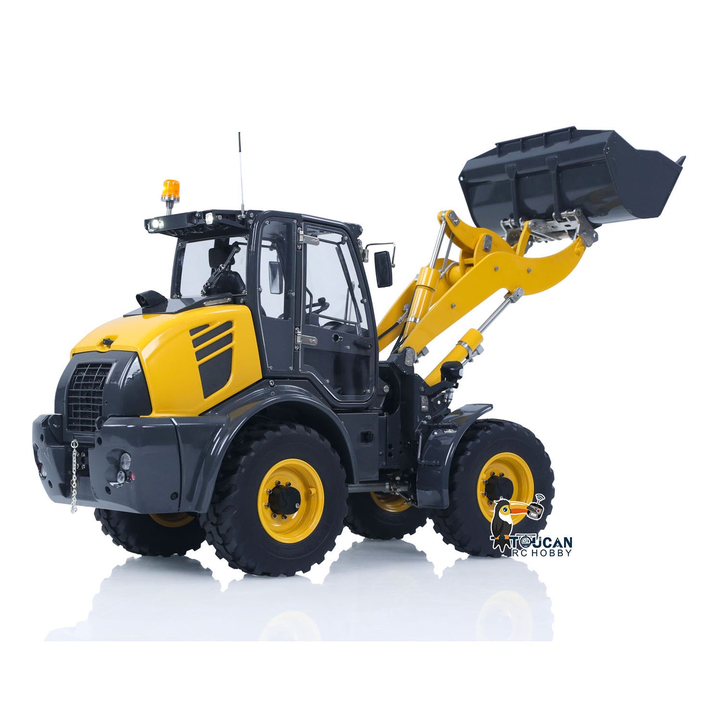 Metal LESU 1/14 RC Hydraulic Loader Aoue WA100M-8 4X4 RTR Remote Control Construction Vehicle Axle Differential Lock Sound Light ST8 Radio Engineering Machine