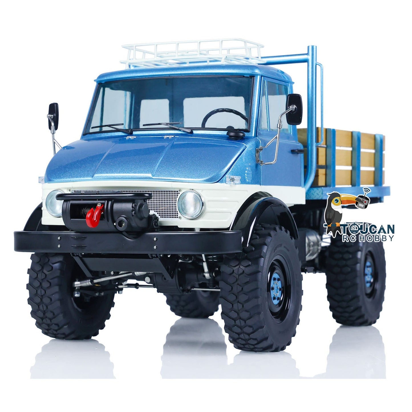 1/10 LESU 4X4 Painted Assembled RC Off-road Vehicles Crawler Cars Remote Control Trucks UM406 Roof Rack ESC Servo