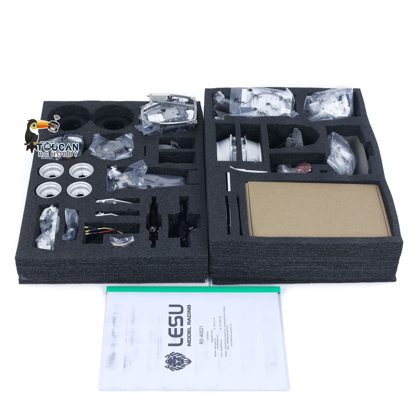 LESU 1/14 4X4 Metal RC Hydraulic Loader KIT Aoue WA100M-8 Radio Control Construction Car Model Sound Light 4CH Valve Axle Differential Lock Unassembled