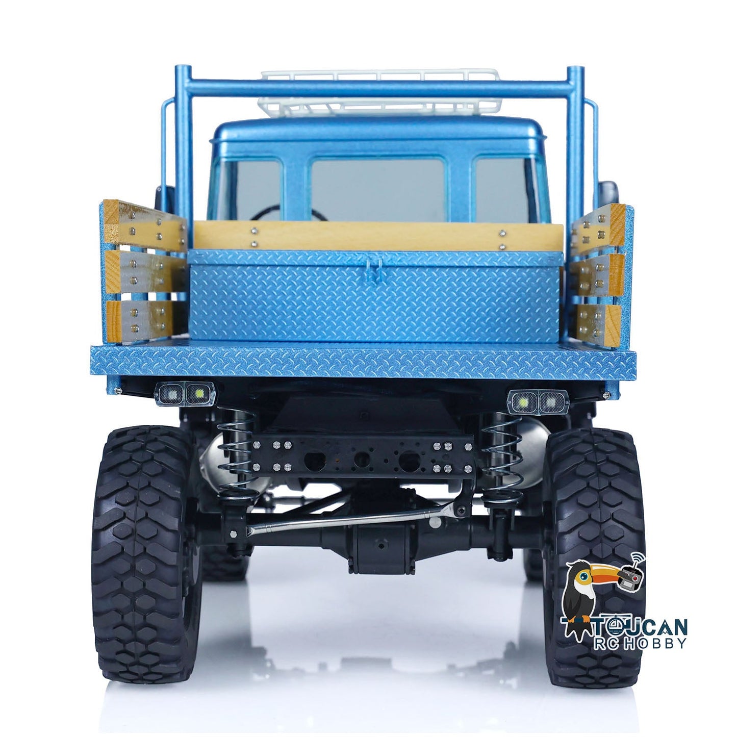 1/10 LESU 4X4 Painted Assembled RC Off-road Vehicles Crawler Cars Remote Control Trucks UM406 Roof Rack ESC Servo