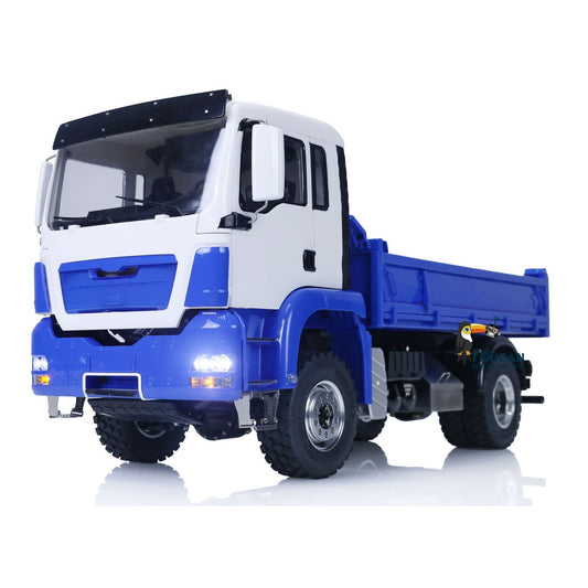 LESU 1/14 4*4 RC Hydraulic Dump Truck TGS Painted Radio Controlled Dumper Car Model Sound Light System ESC Motor Servo