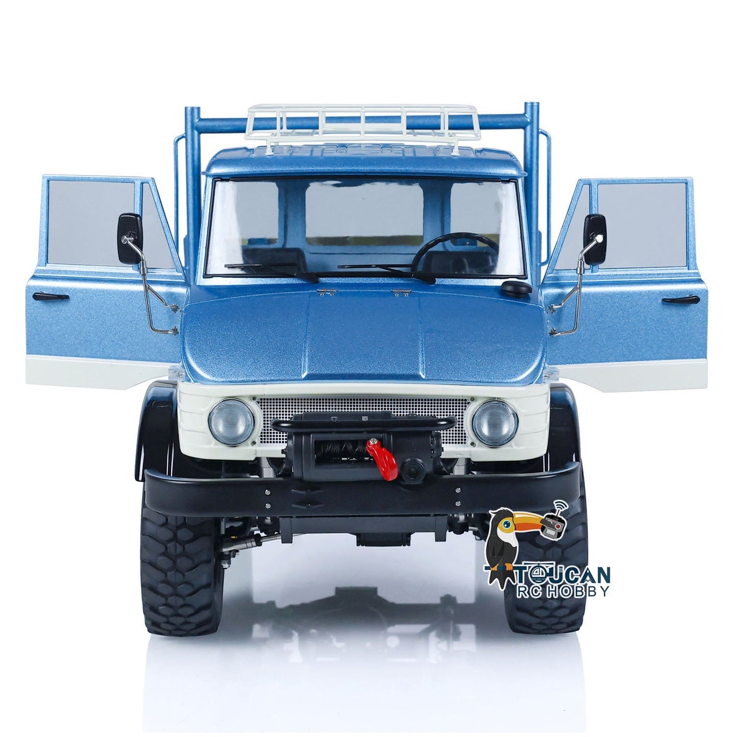 1/10 LESU 4X4 Painted Assembled RC Off-road Vehicles Crawler Cars Remote Control Trucks UM406 Roof Rack ESC Servo