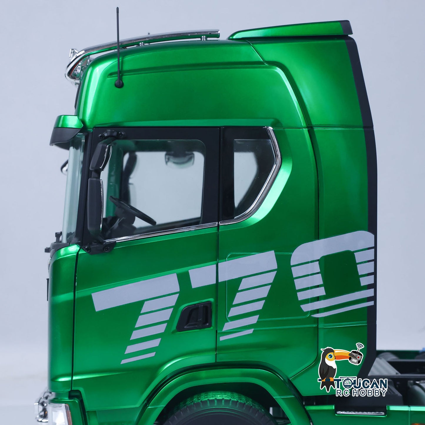RTR TOUCAN 1/14 Romote Control Tractor Truck 770S 6*6 2Speed RC Lorry Car Axle Locks Openable Door Lights Sounds Smoke Unit Ready to Run