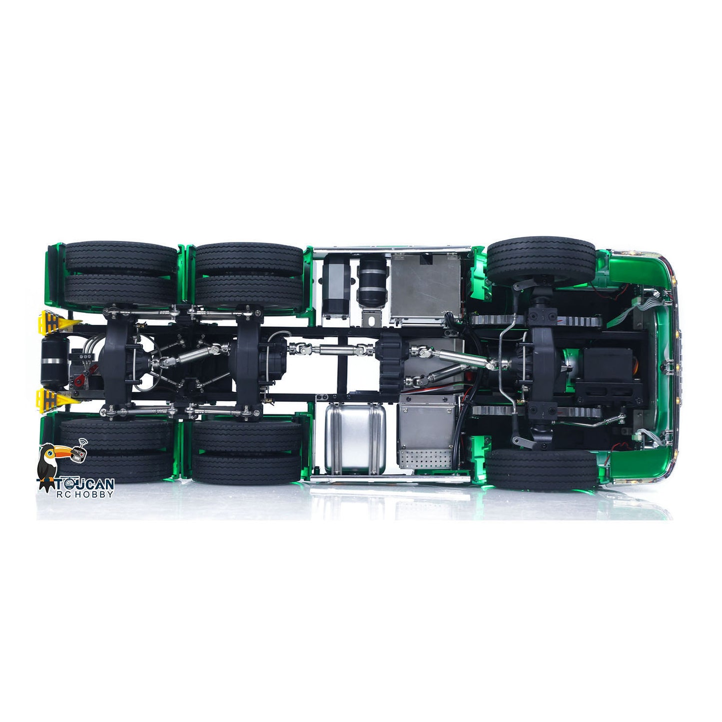 RTR TOUCAN 1/14 Romote Control Tractor Truck 770S 6*6 2Speed RC Lorry Car Axle Locks Openable Door Lights Sounds Smoke Unit Ready to Run