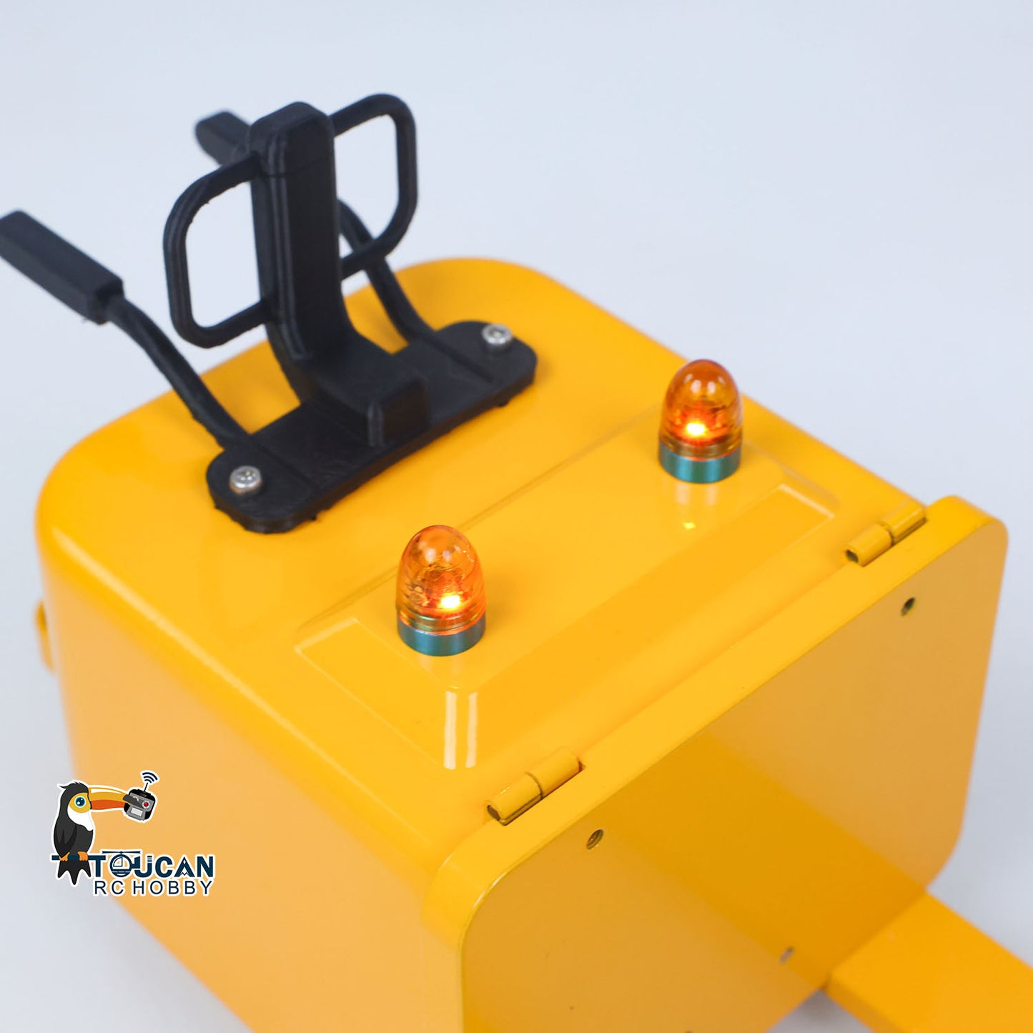 1/14 Electric Remote Control Reach Forklift Hobbywing ESC Servo Motor Ready to Run Warehouse RC Model Collection Warning Light