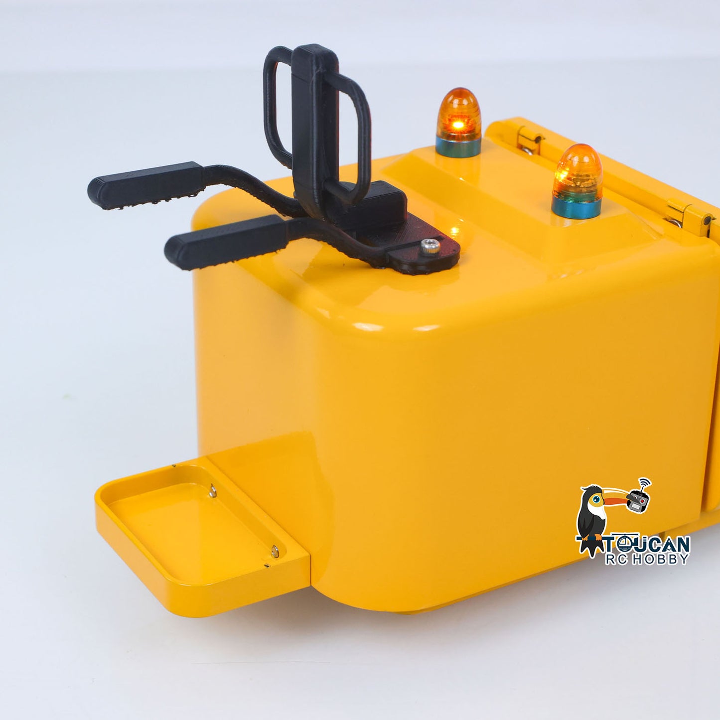 1/14 Electric Remote Control Reach Forklift Hobbywing ESC Servo Motor Ready to Run Warehouse RC Model Collection Warning Light