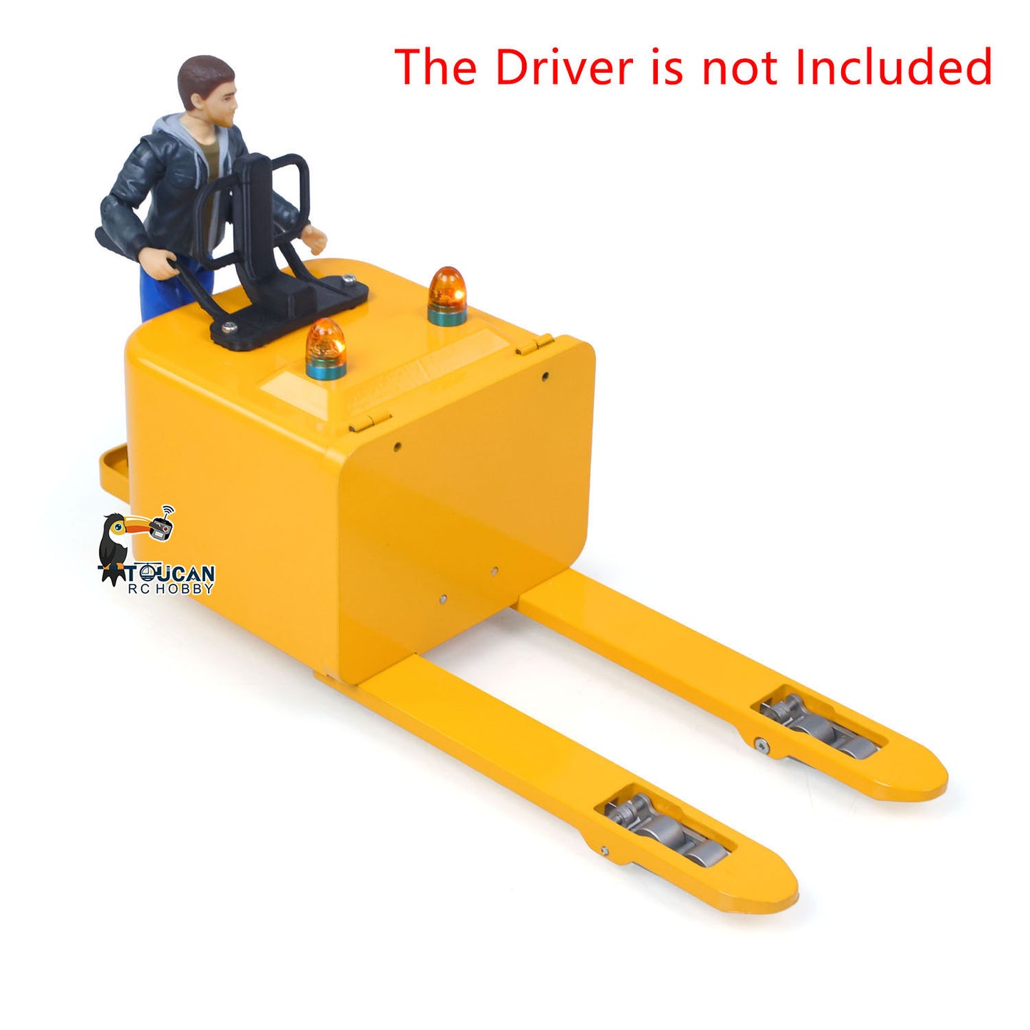 1/14 Electric Remote Control Reach Forklift Hobbywing ESC Servo Motor Ready to Run Warehouse RC Model Collection Warning Light