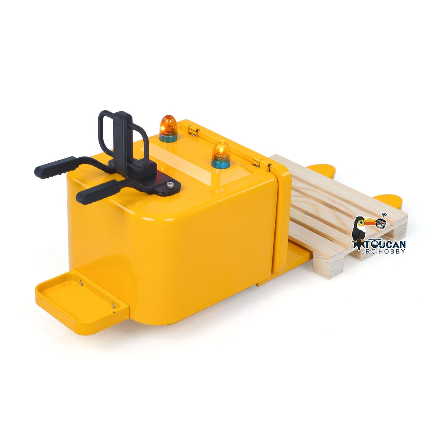 1/14 Electric Remote Control Reach Forklift Hobbywing ESC Servo Motor Ready to Run Warehouse RC Model Collection Warning Light