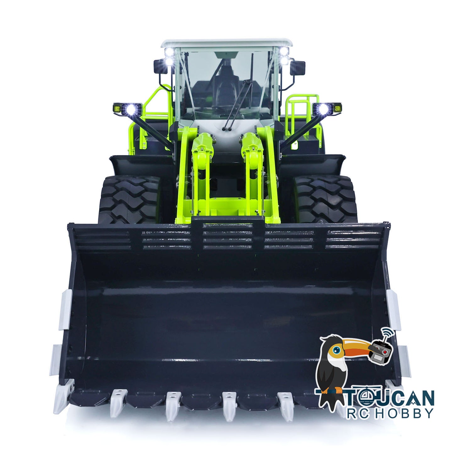 JDM 198 1/14 RC Hydraulic Loaders RTR ZW370 Radio Control Engineer Car Models with Light Sound System 2-Speed Transmission PNP RTR