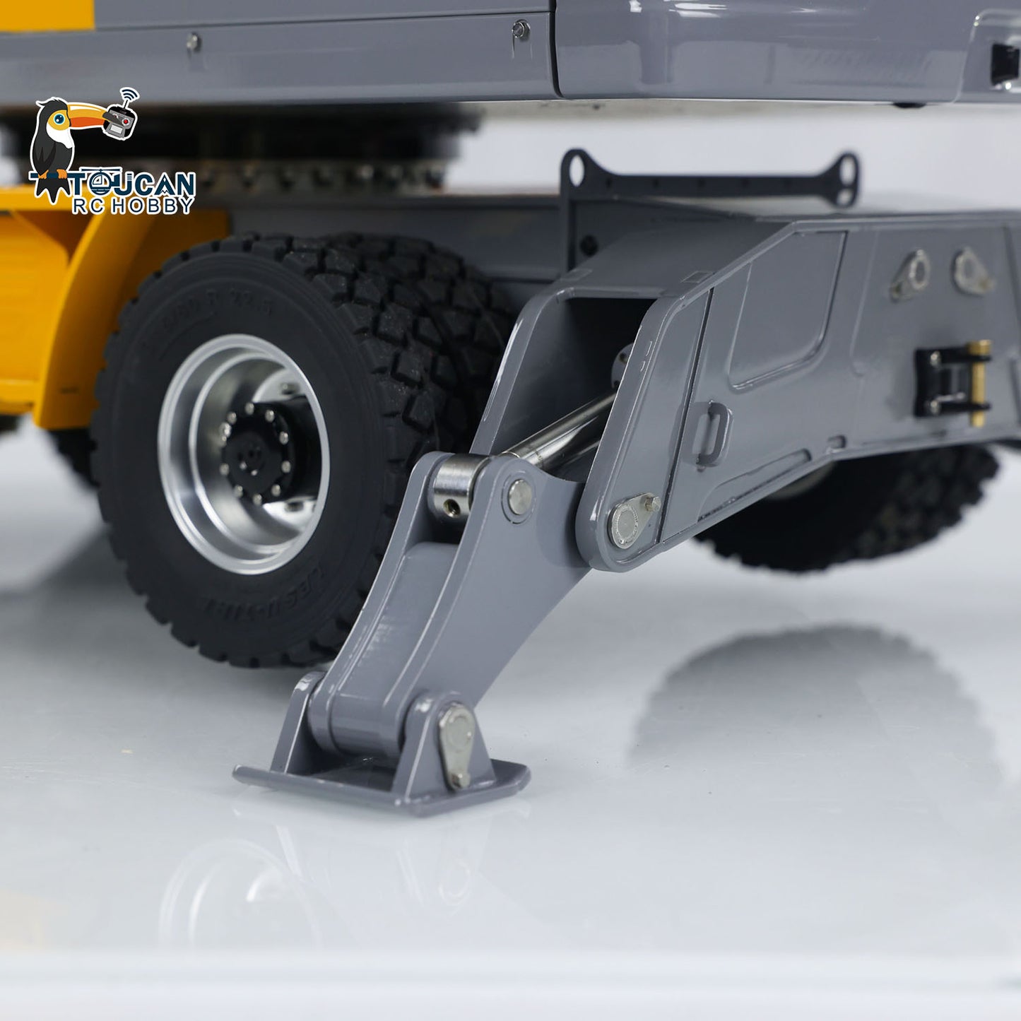 1/14 LESU RC Hydraulic Excavator Aoue ET30H Wheeled Digger Assembled and Painted Model Light System Pump Valve