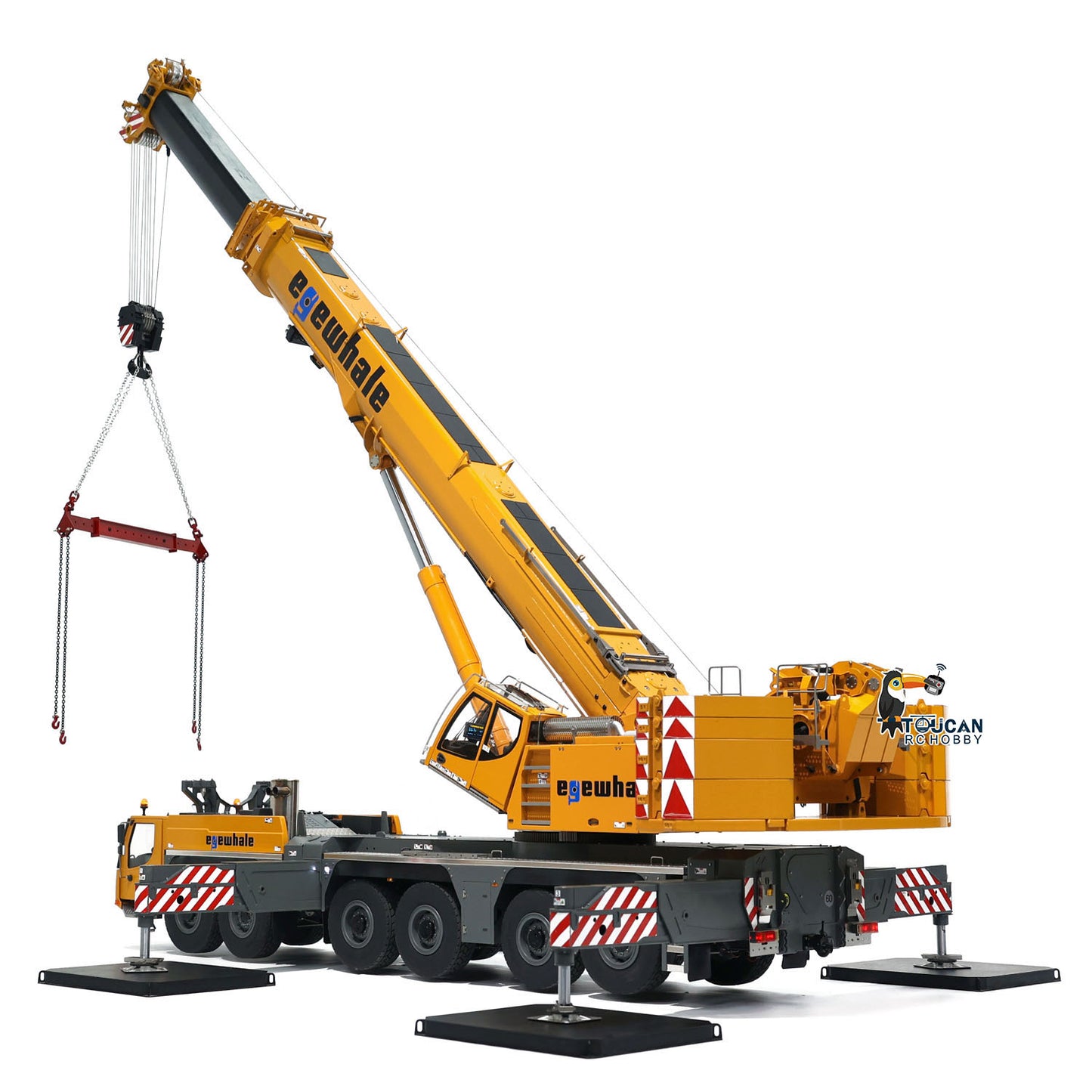 Eyewhale 1/14 6 Axles LTM1350 RC Hydraulic Mobile Cranes 5M Length Radio Controlled Heavy-duty Car PNP Hobby Model