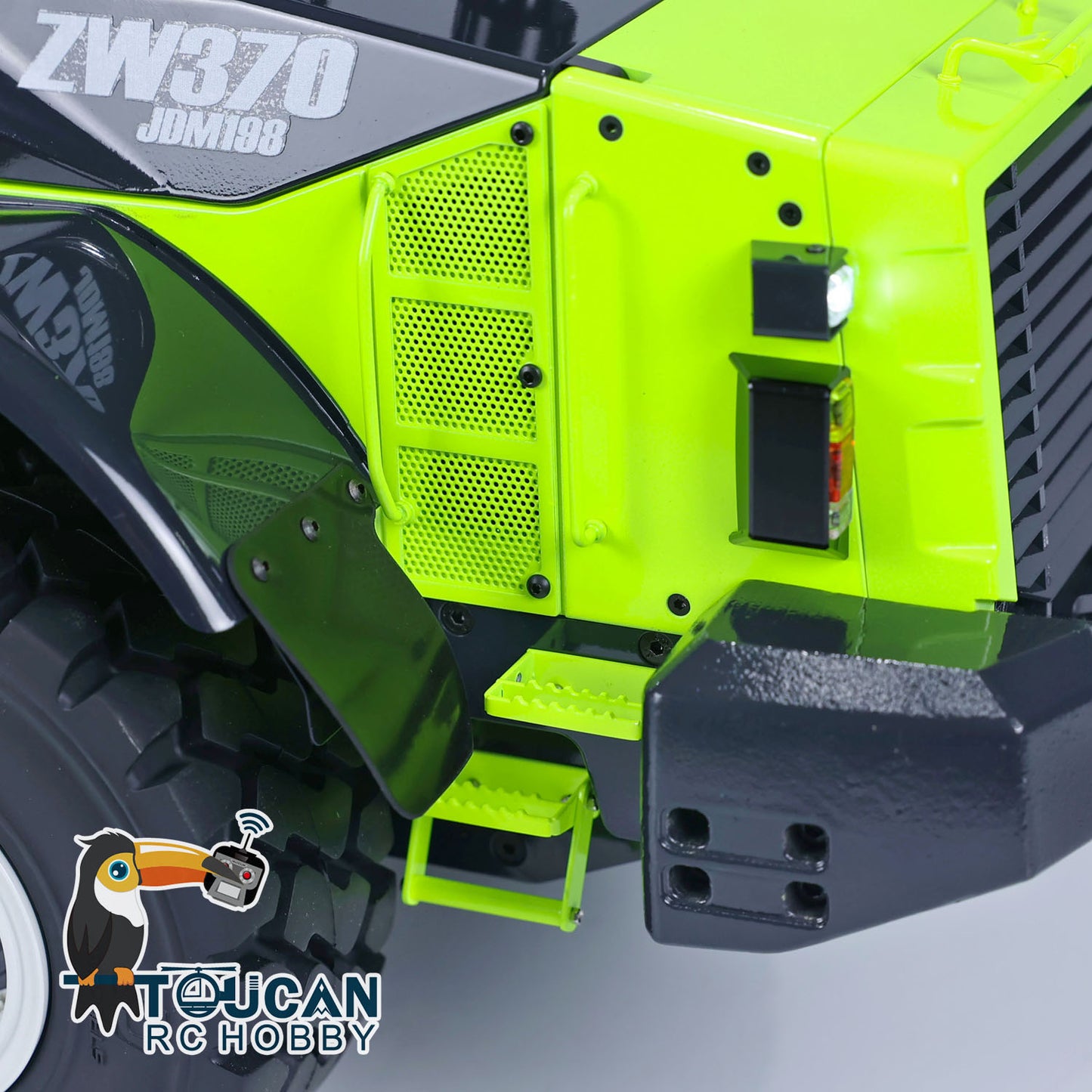 1/14 ZW370 Hydraulic RC Loader JDM 198 201 Sound System RTR Construction Car with Light Sound System 2-Speed Transmission PNP RTR