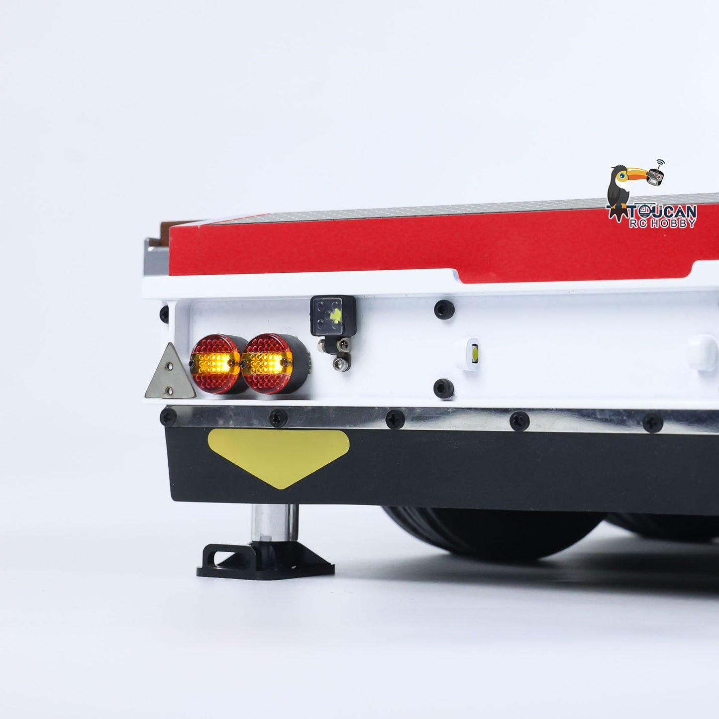 1/14 2+5 Axles RC Metal Heavy Trailer Lowboy Trailer For TAMIYA LESU RC Tractor Truck Radio Controlled Lorry Excavator Loader