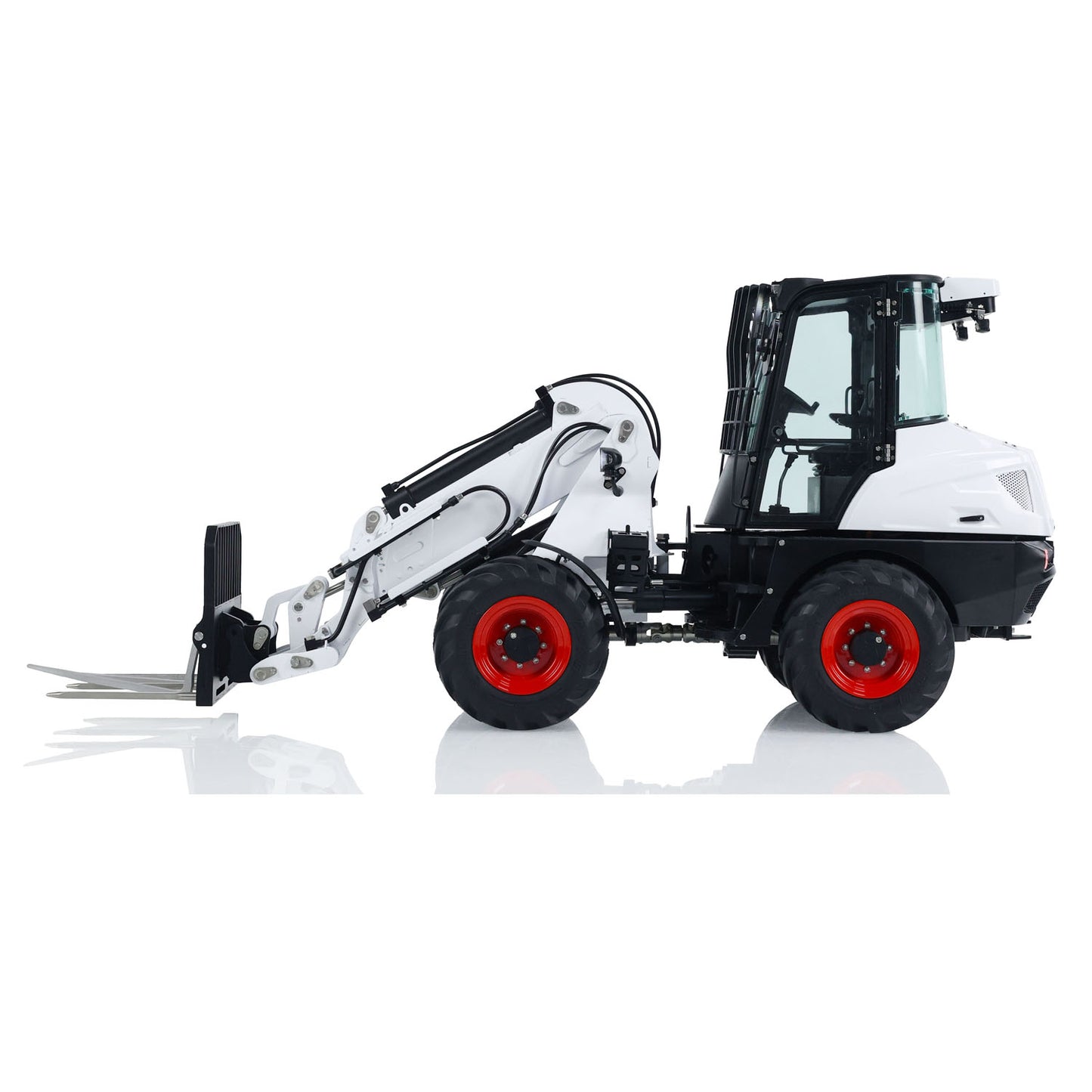 Metal LESU RTR 1/14 Hydraulic RC Telescopic Arm Loader AT1050 Forklift Truck I6S Radio Control Car Constraction Vehicle Battery Light Sound