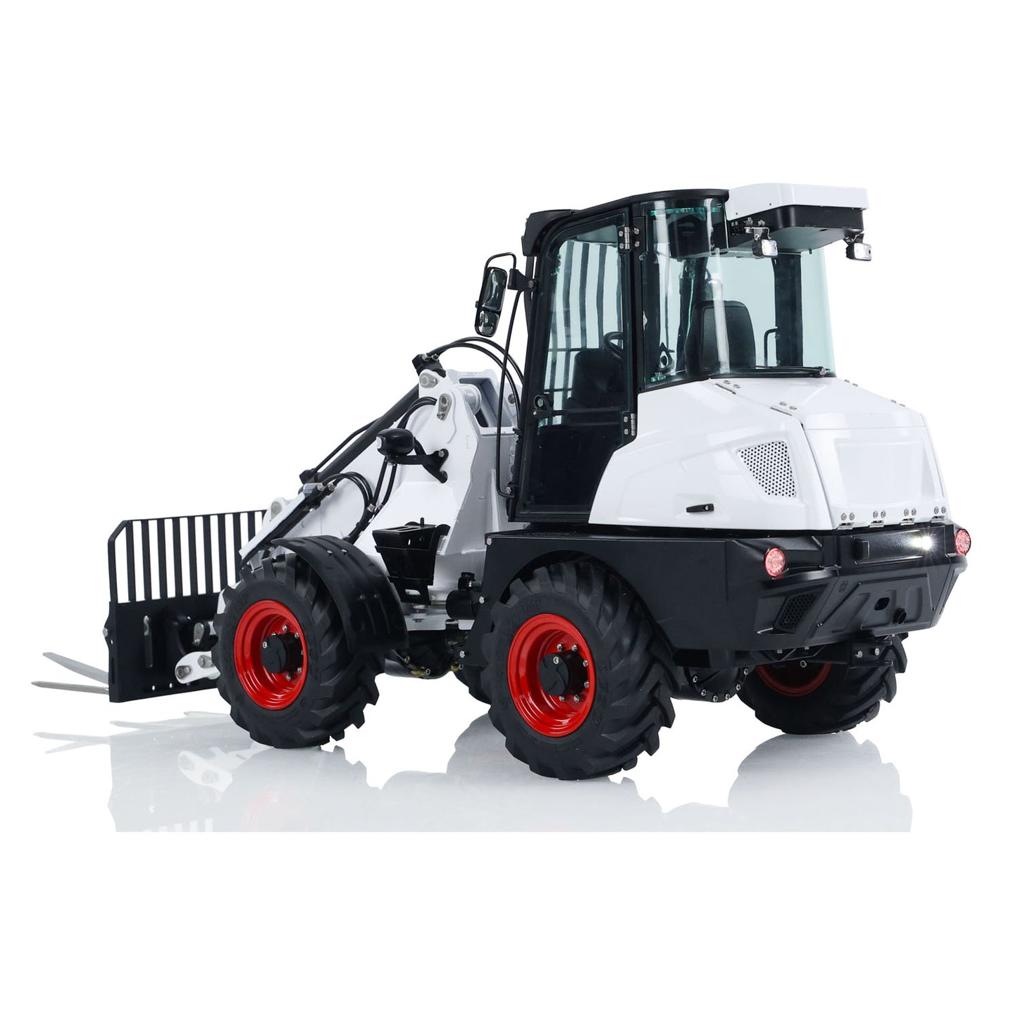 Metal LESU RTR 1/14 Hydraulic RC Telescopic Arm Loader AT1050 Forklift Truck I6S Radio Control Car Constraction Vehicle Battery Light Sound