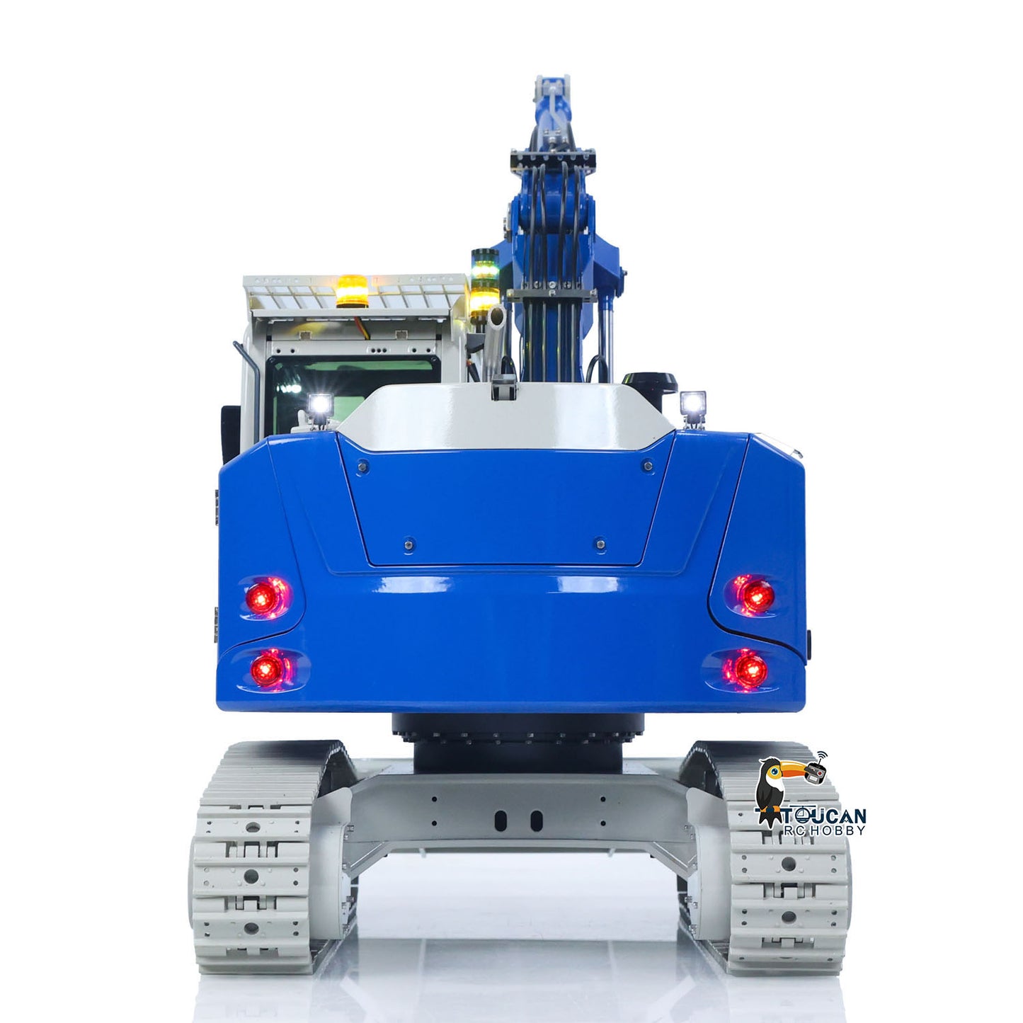 CNC Metal 1/14 RC Hydraulic Excavator CUT Model 914 5CH Valve 3 Arms Remote Control Digger Manual Quick Release Coupler