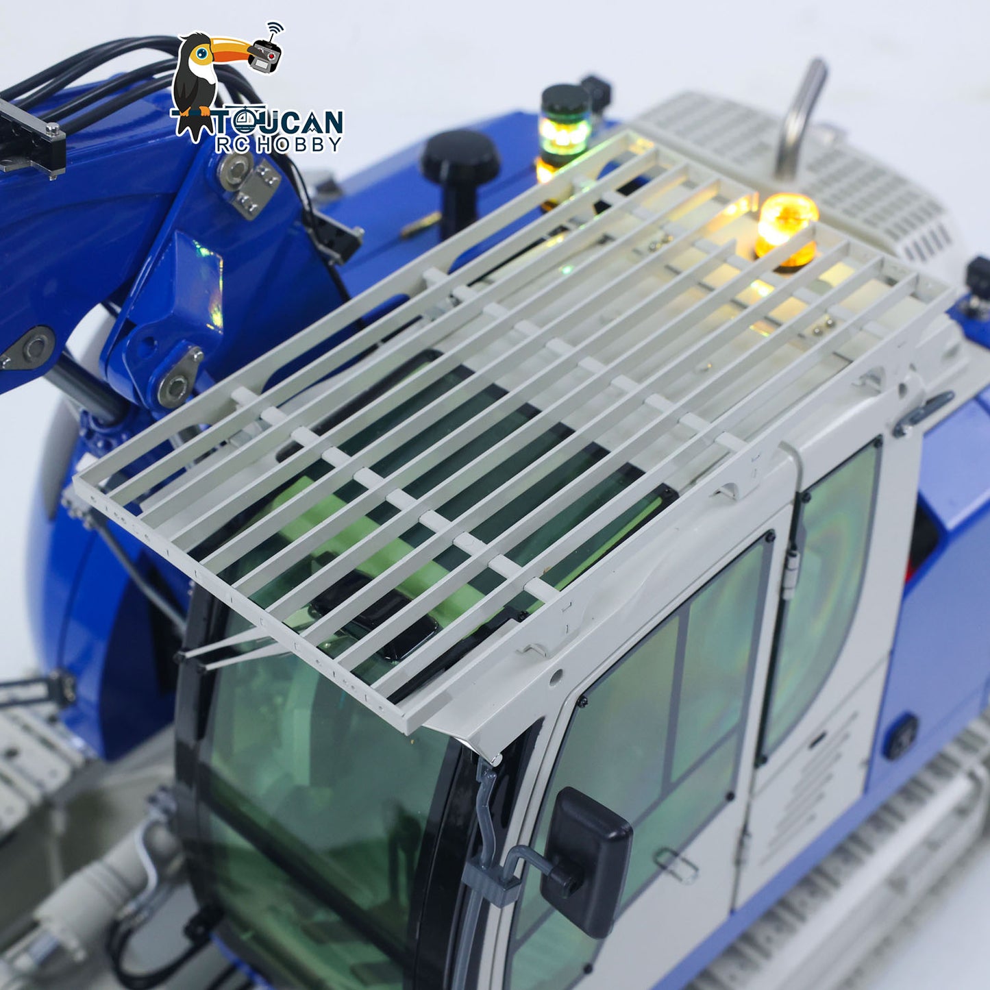 CNC Metal 1/14 RC Hydraulic Excavator CUT Model 914 5CH Valve 3 Arms Remote Control Digger Manual Quick Release Coupler