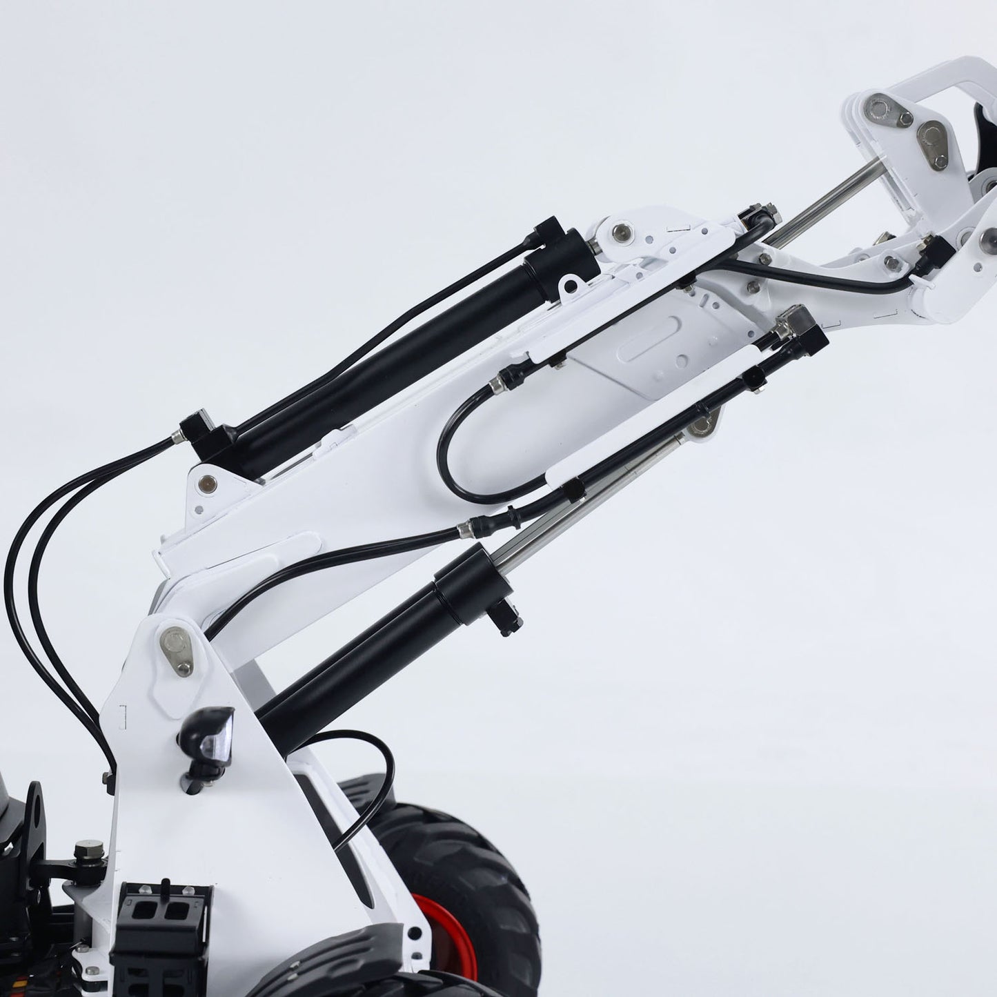Metal LESU RTR 1/14 Hydraulic RC Telescopic Arm Loader AT1050 Forklift Truck I6S Radio Control Car Constraction Vehicle Battery Light Sound