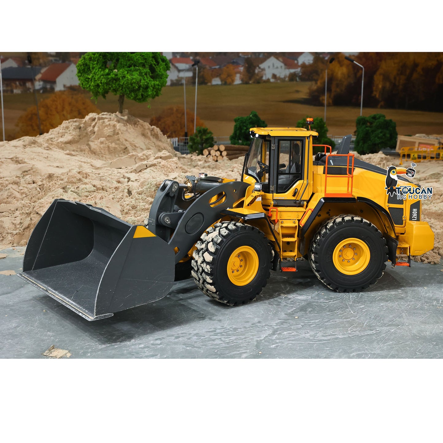 Double E Metal 1/14 4X4 Remote Control Hydraulic Loader L260H Axle Locks 2Speed Gearbox Brushless Motor Battery RTR Light System