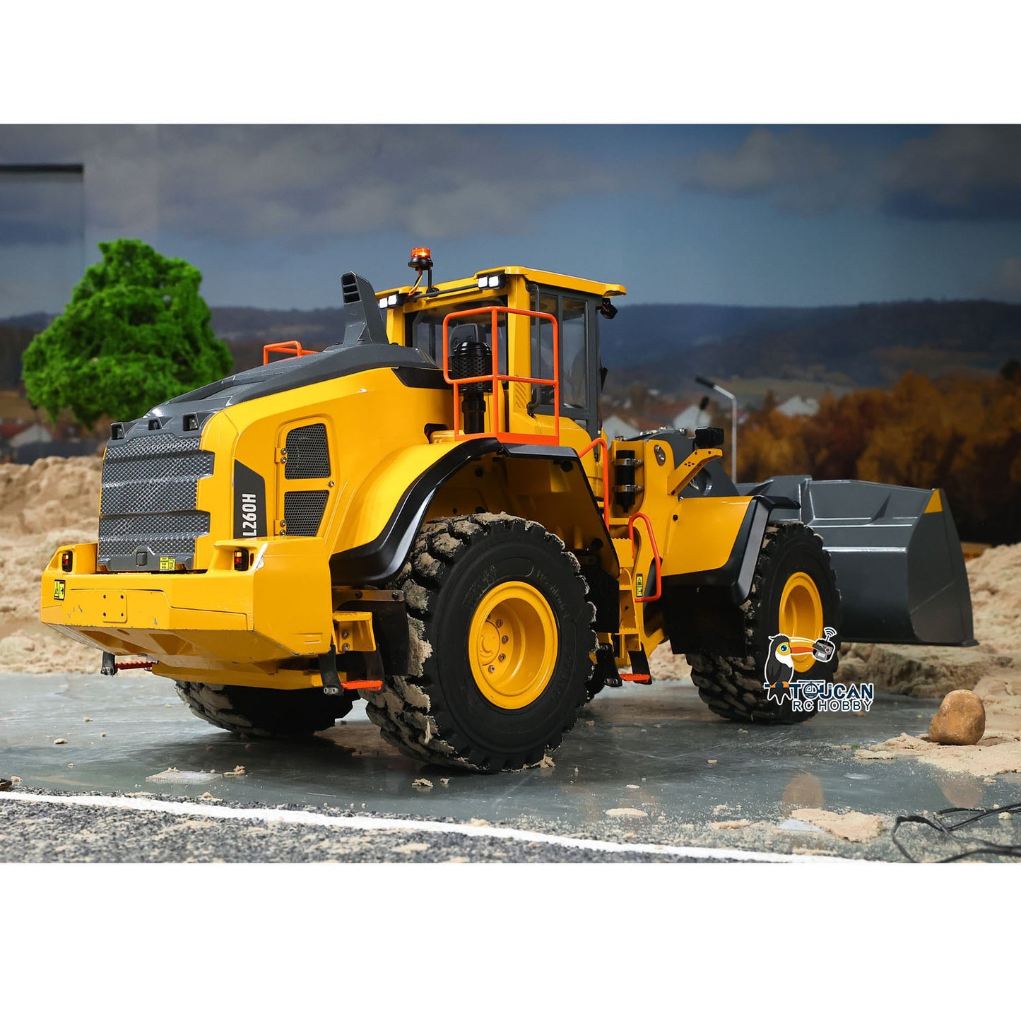 Double E Metal 1/14 4X4 Remote Control Hydraulic Loader L260H Axle Locks 2Speed Gearbox Brushless Motor Battery RTR Light System