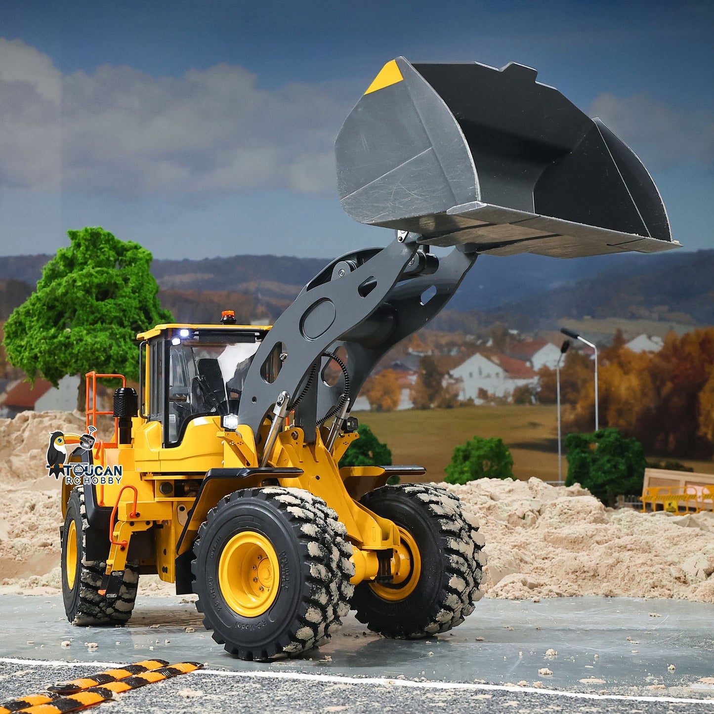 Double E Metal 1/14 4X4 Remote Control Hydraulic Loader L260H Axle Locks 2Speed Gearbox Brushless Motor Battery RTR Light System
