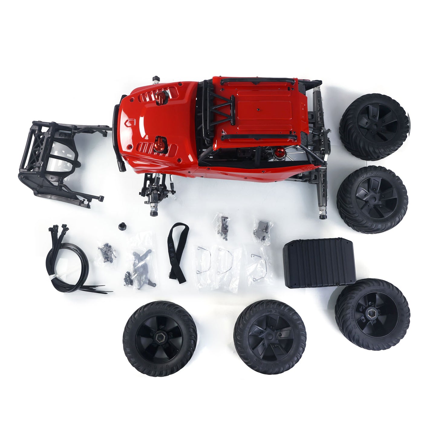 1/5 RC Off Road Car GR1 Pro Kit Metal Chassis PC Shell DIY Radio Controlled Rock Crawler Model 9Inches Wheel No Electronic Parts