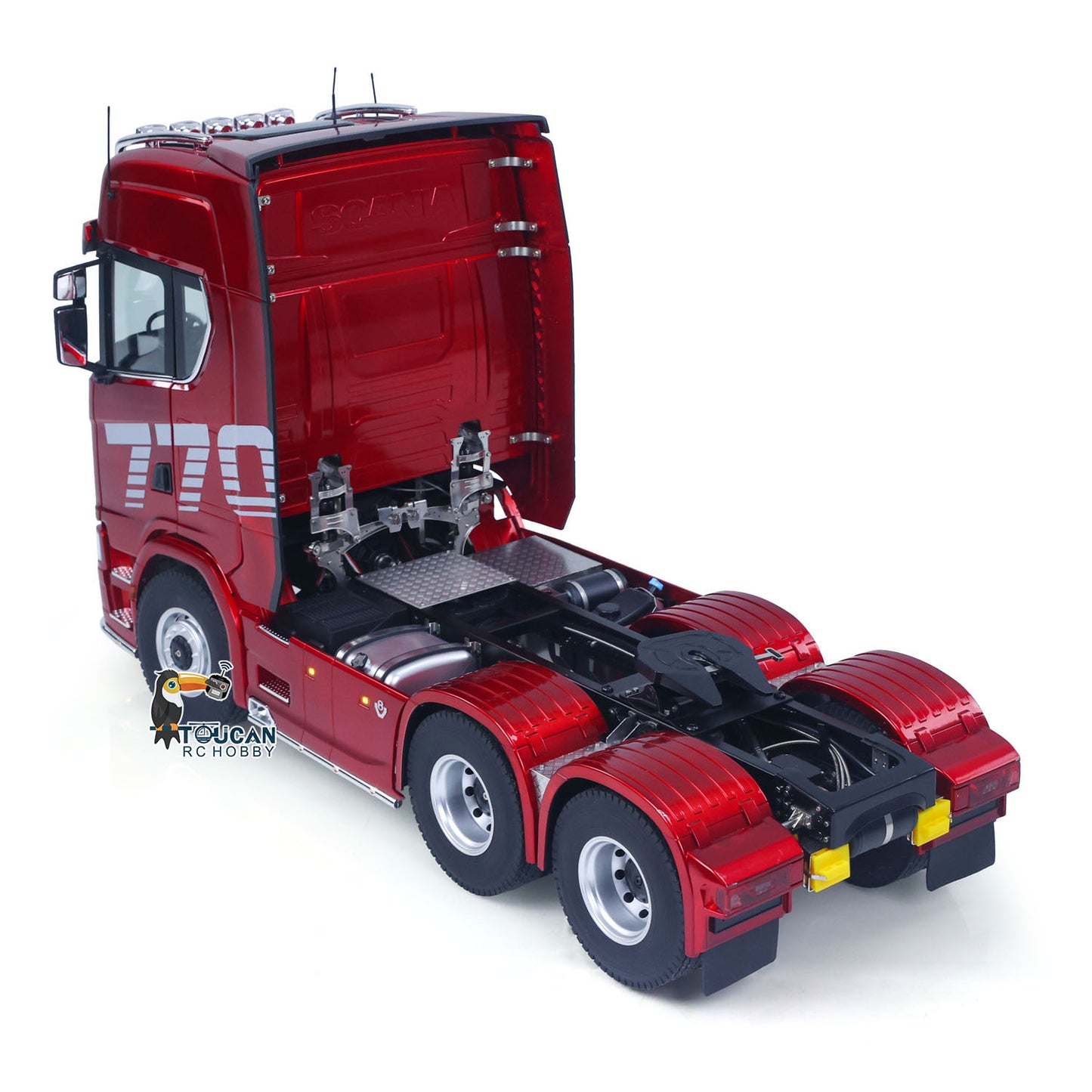 KABOLITE 1/14 770S RC Tractor Truck 6x6 Remote Control Lorry Car 2Speed Gearbox Differential Lock Battery Radio RTR Model
