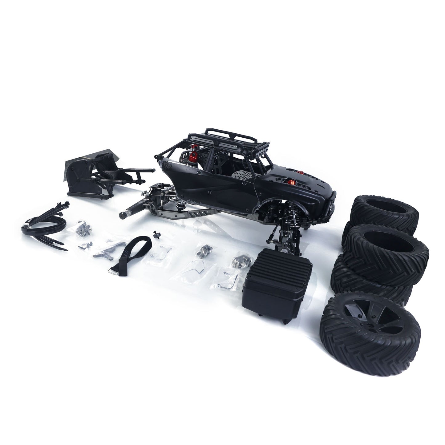 1/5 RC Off Road Car GR1 Pro Kit Metal Chassis PC Shell DIY Radio Controlled Rock Crawler Model 9Inches Wheel No Electronic Parts