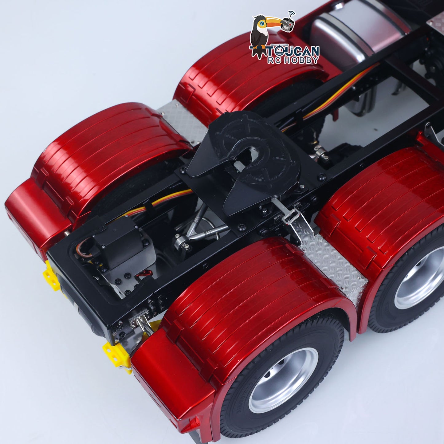 KABOLITE 1/14 770S RC Tractor Truck 6x6 Remote Control Lorry Car 2Speed Gearbox Differential Lock Battery Radio RTR Model