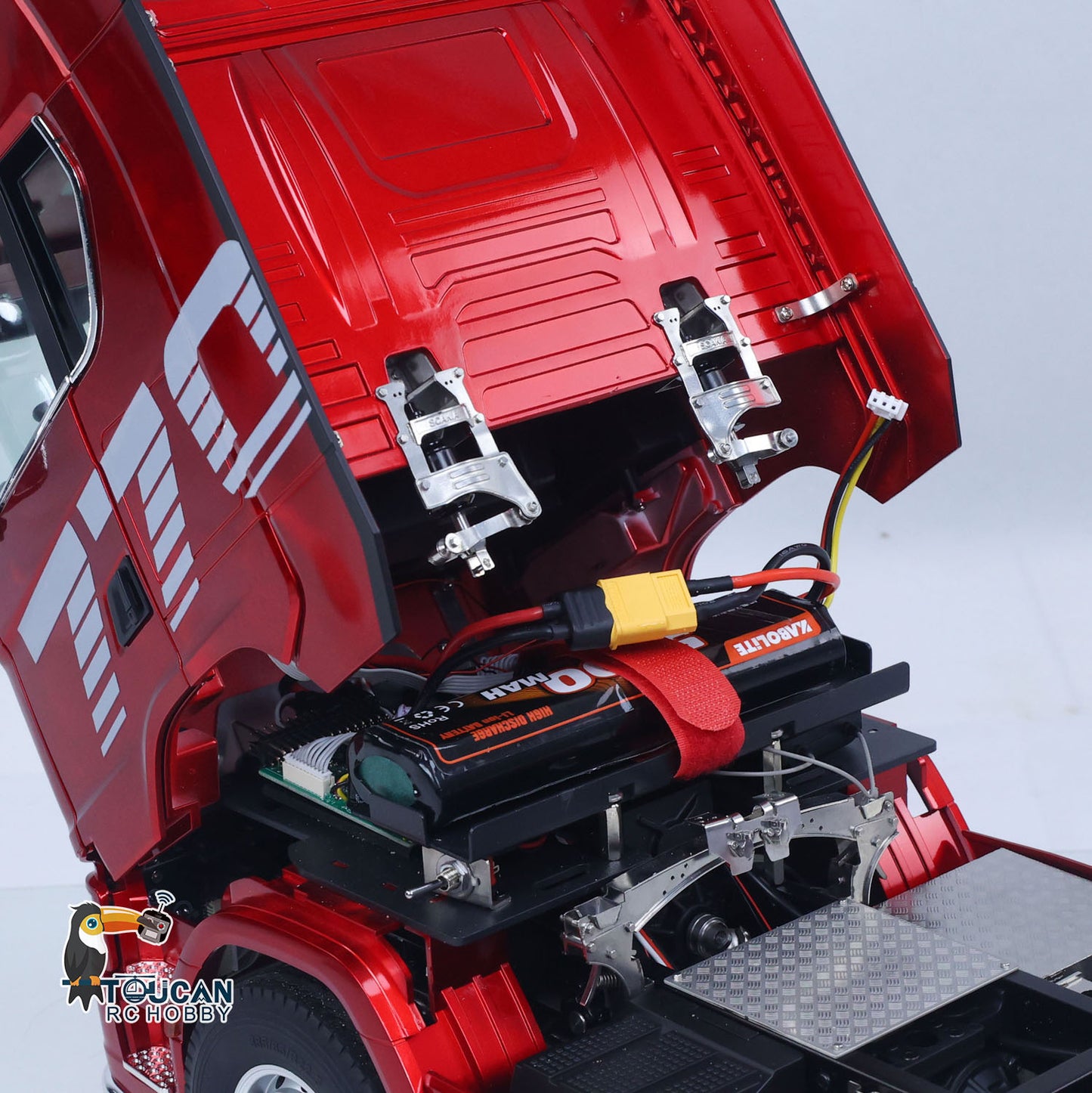 KABOLITE 1/14 770S RC Tractor Truck 6x6 Remote Control Lorry Car 2Speed Gearbox Differential Lock Battery Radio RTR Model