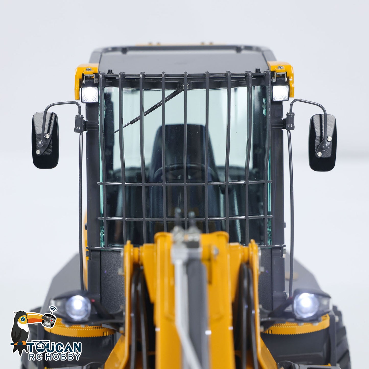 LESU AT1050 1/14 Hydraulic RC Fork Loader Painted Assembled Car Telescopic Arm Metal Sieve Shovel Rake Bucket Fork Gripper