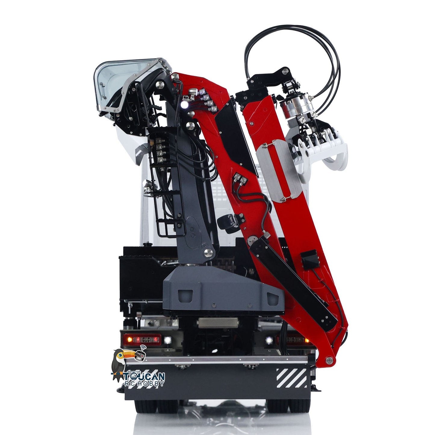 LESU 1/14 Metal RC Logging Truck Hydraulic Crane Tractor Lorry W/O FH16 Cabin