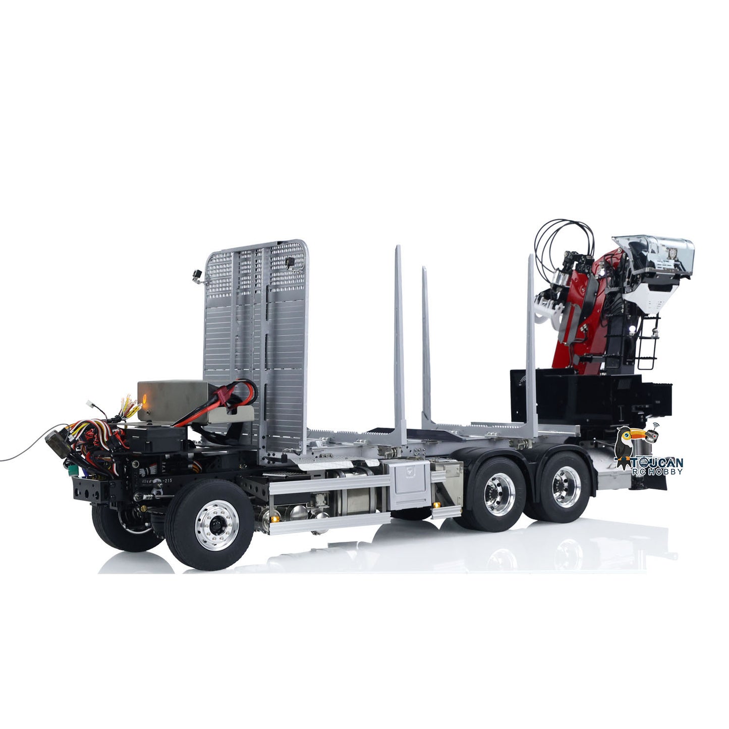 LESU 1/14 Metal RC Logging Truck Hydraulic Crane Tractor Lorry W/O FH16 Cabin