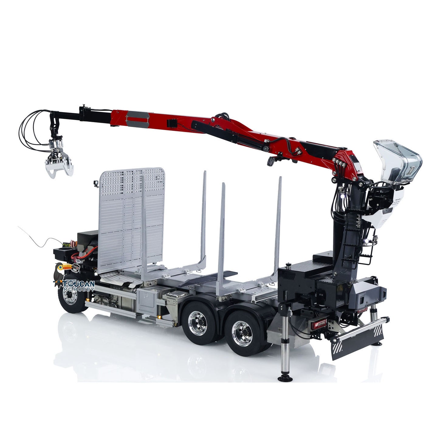 LESU 1/14 Metal RC Logging Truck Hydraulic Crane Tractor Lorry W/O FH16 Cabin