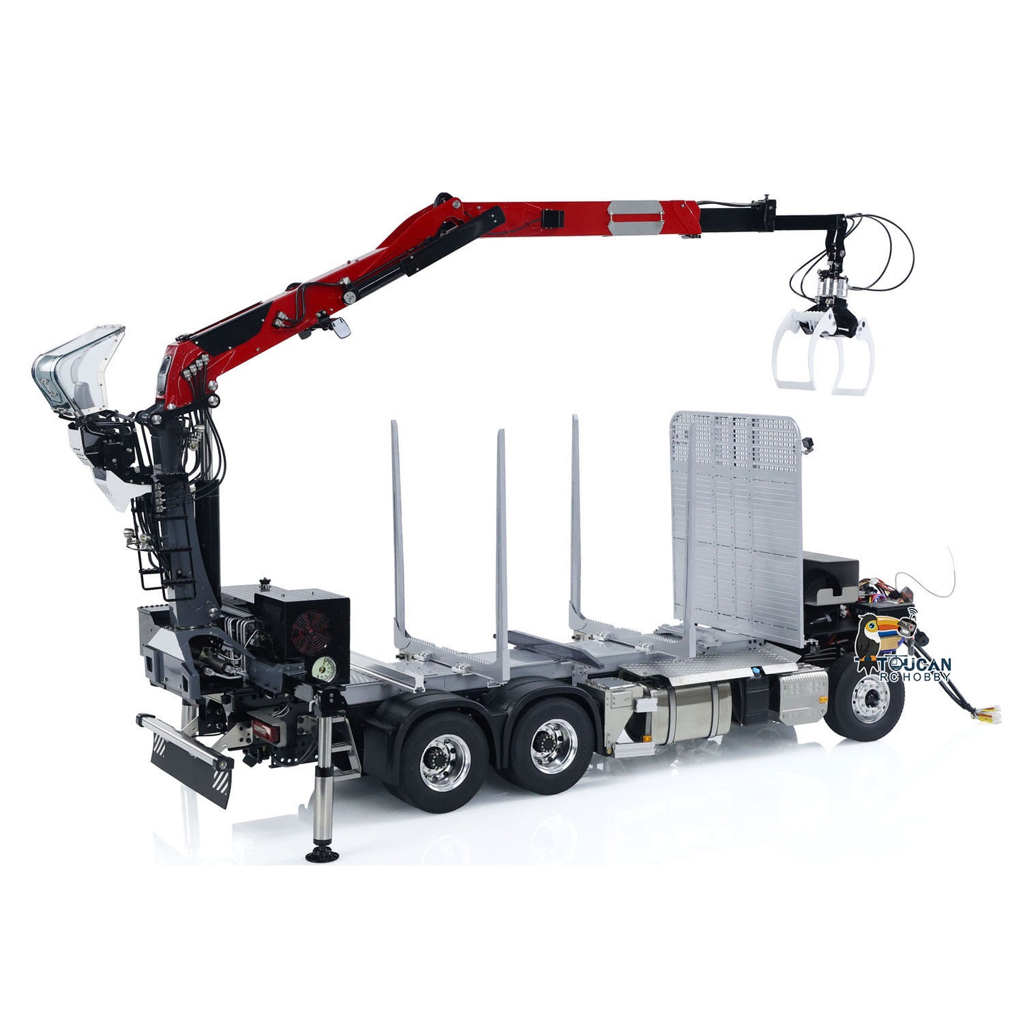 LESU 1/14 Metal RC Logging Truck Hydraulic Crane Tractor Lorry W/O FH16 Cabin