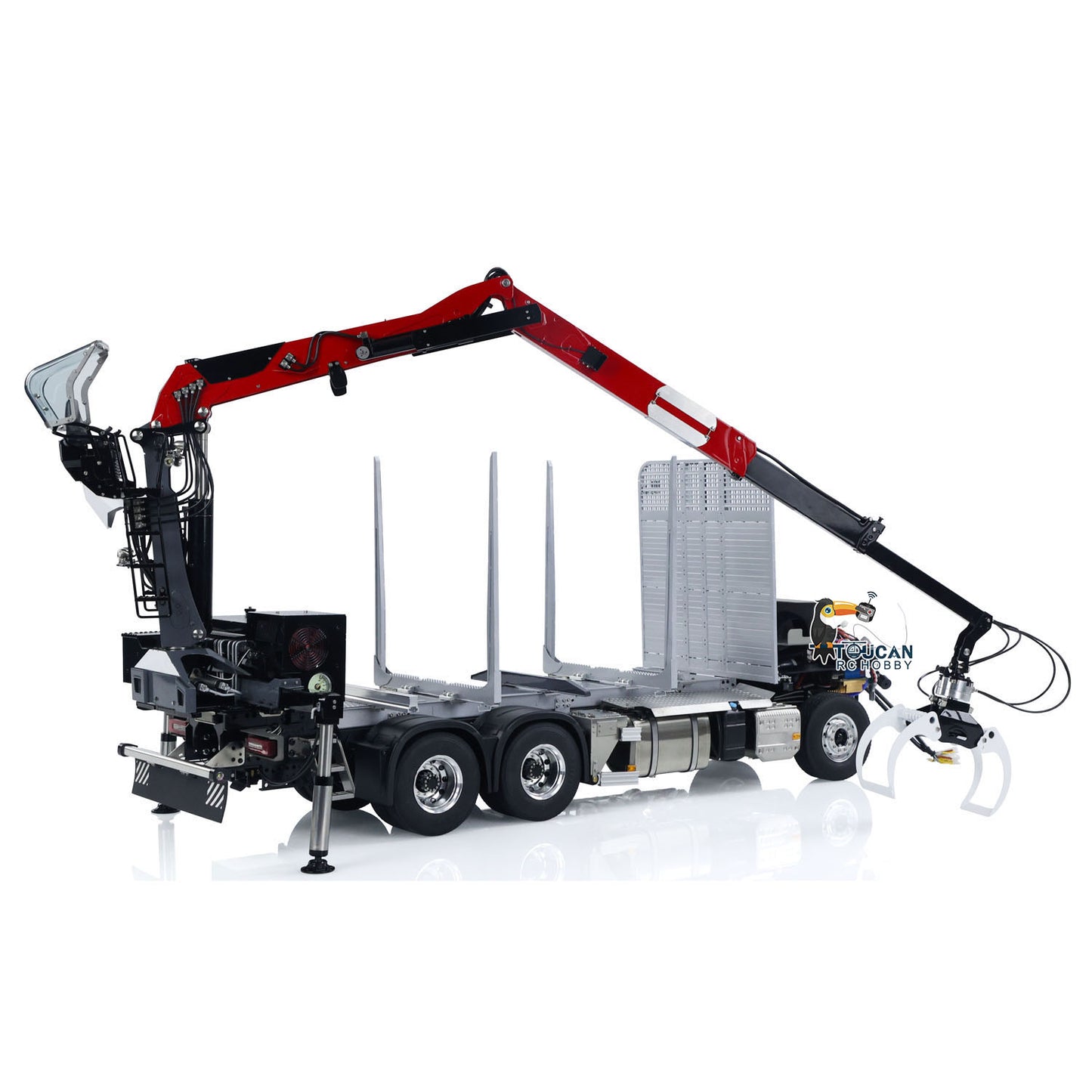 LESU 1/14 Metal RC Logging Truck Hydraulic Crane Tractor Lorry W/O FH16 Cabin