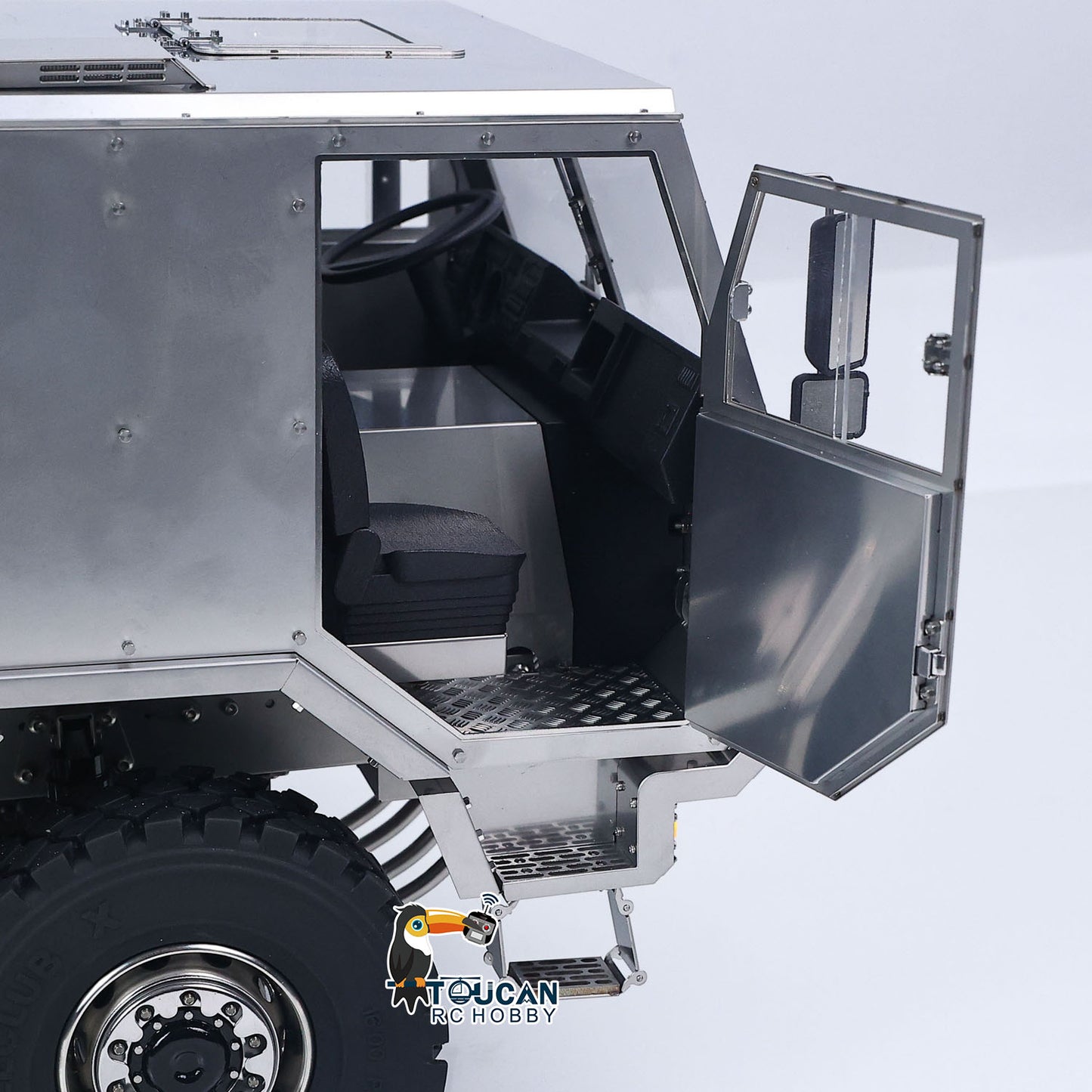 T815 3Speed 1/14 RC Off Road Military Truck Metal Body Remote Control 4X4 Transport Vehicle Flysky ST8 Radio Differential Locks