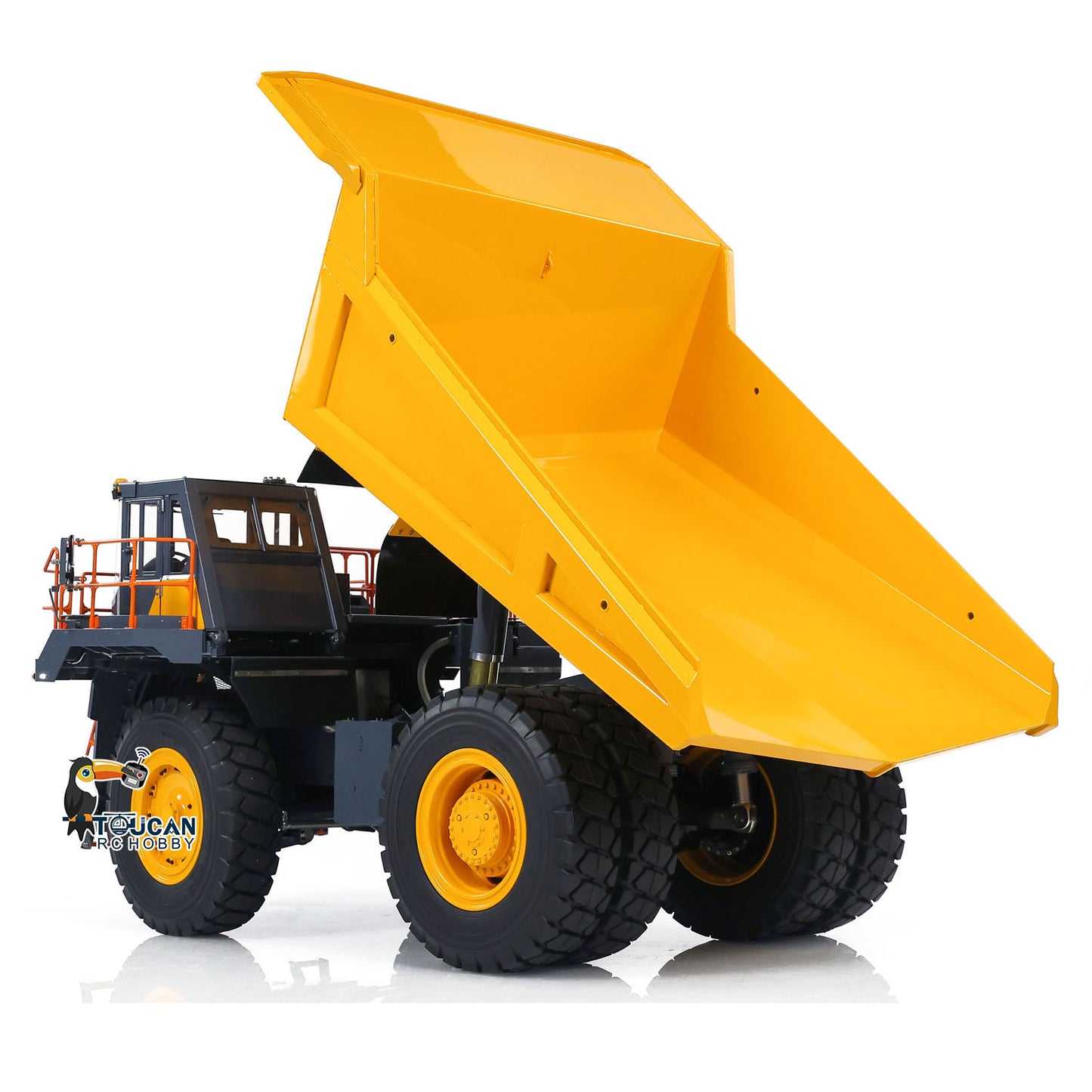 LESU 1/16 Aoue R100E Metal Hydraulic RC Mine Truck Car Radio Controlled Dumper ARTR Simulation Vehicle Model I6S Lights