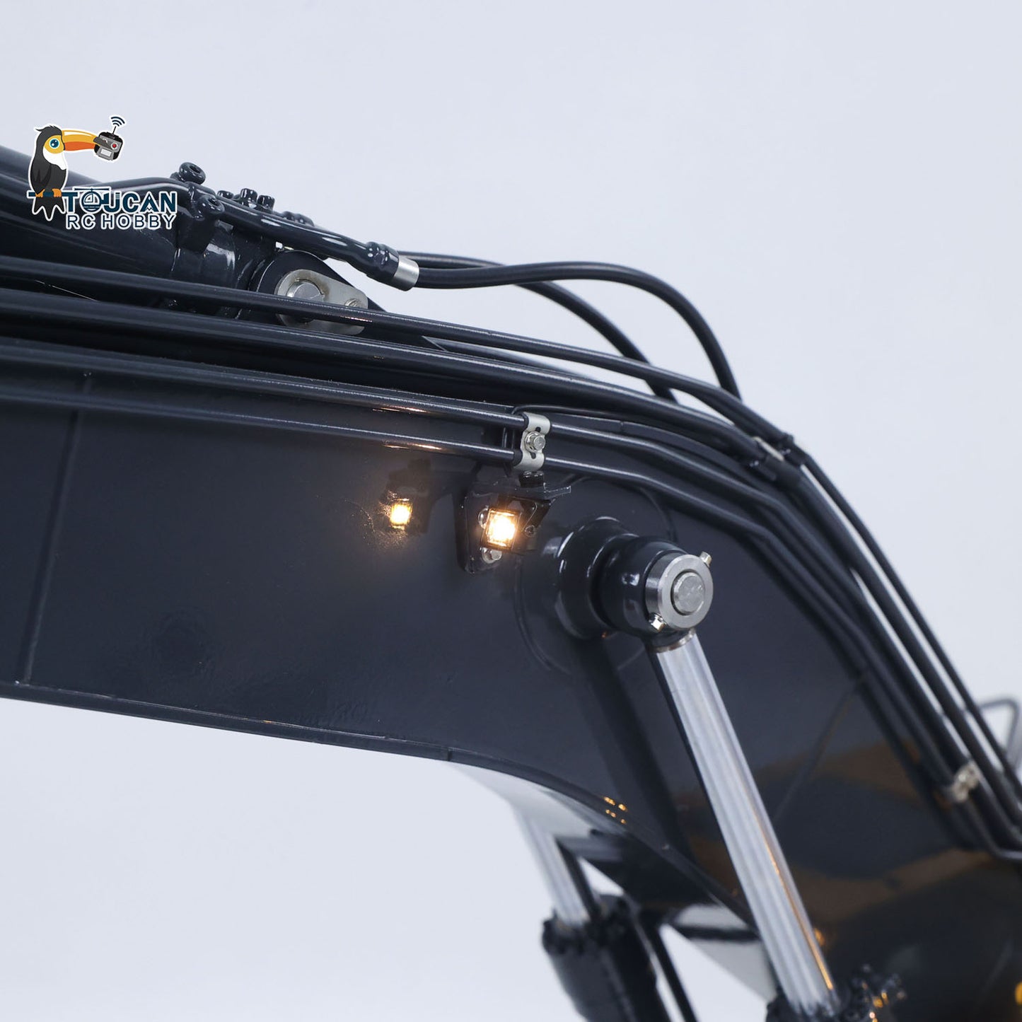 Metal 1/14 Super Frog Remote Control Hydraulic Excavator E400 Pro 9CH Valves RC Digger Stainless Steel Arm Frsky XE Radio