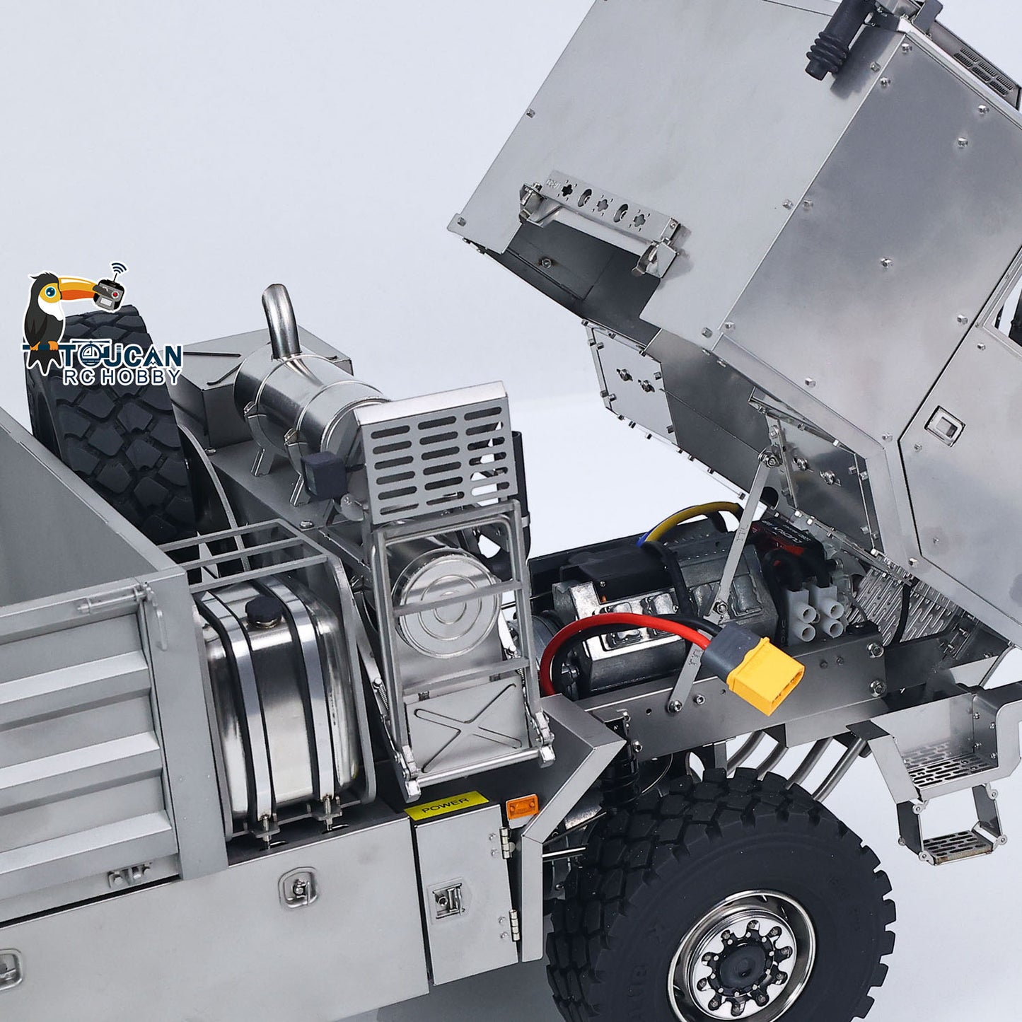T815 3Speed 1/14 RC Off Road Military Truck Metal Body Remote Control 4X4 Transport Vehicle Flysky ST8 Radio Differential Locks