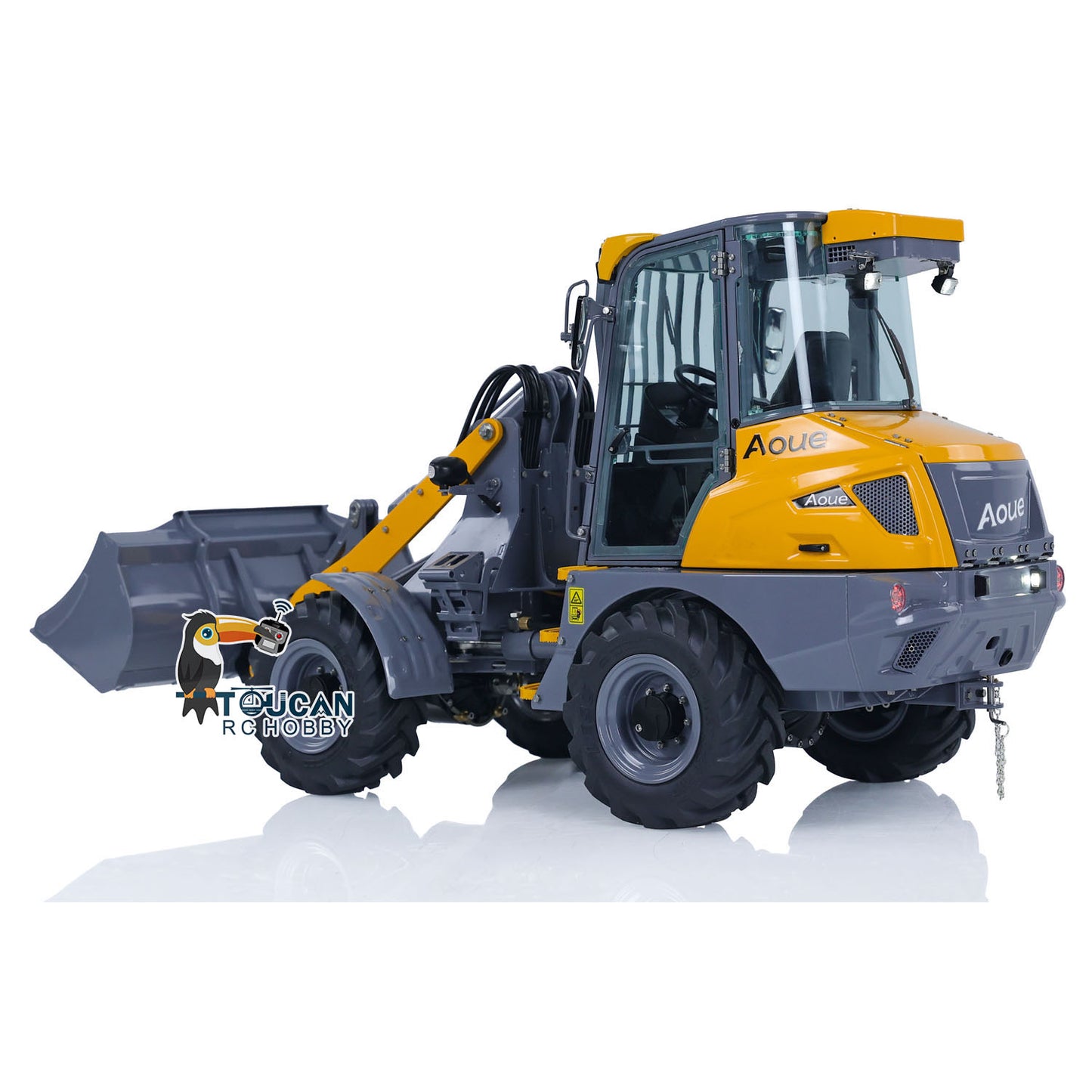 LESU AOUE MCL8 1/14 Hydraulic RC Loader Remote Controlled Car Painted Assembled Model Metal Shovel Rake Sieve Bucket Gripper Fork