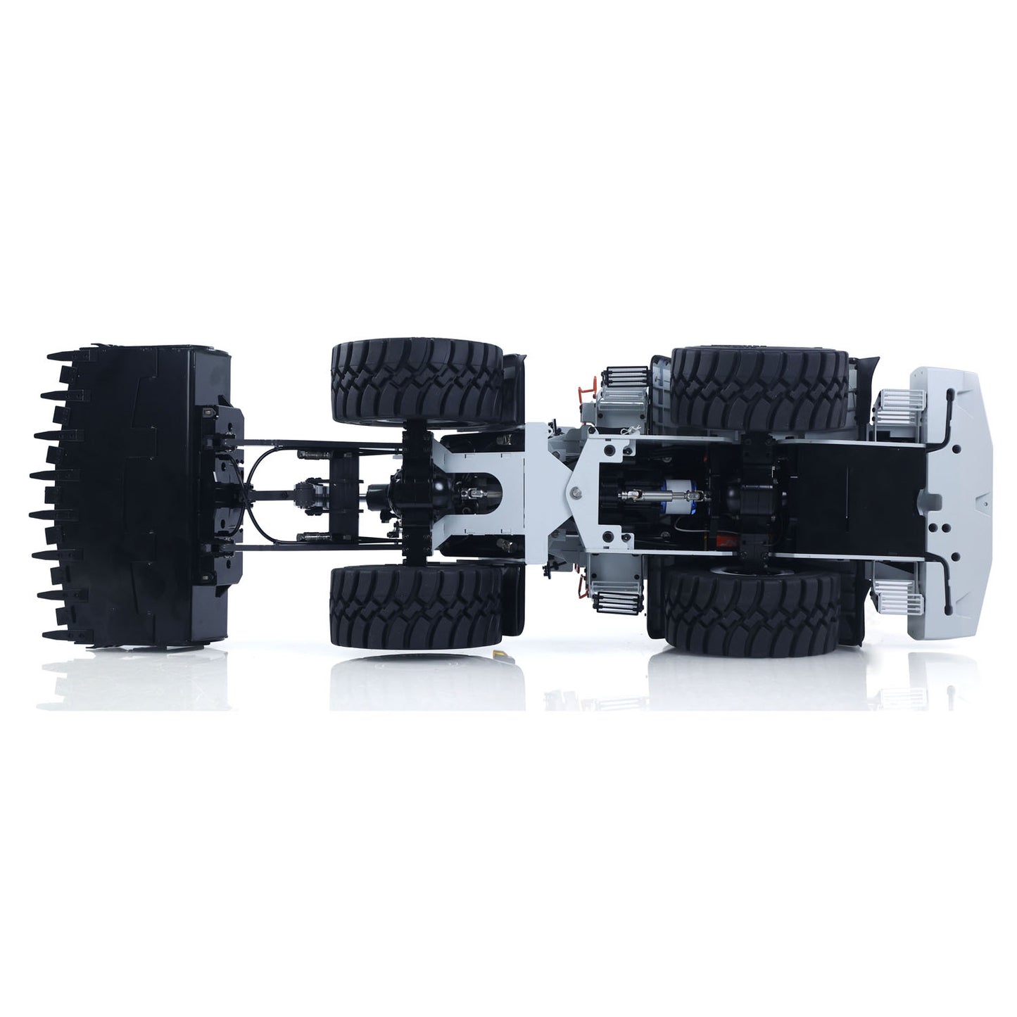 MTRC 1/14 RC Hydraulic Loader E260L Metal Radio Controlled Construction Vehicles Flysky ST8 Radio Brushless Motor LCD Screen Ready to Run