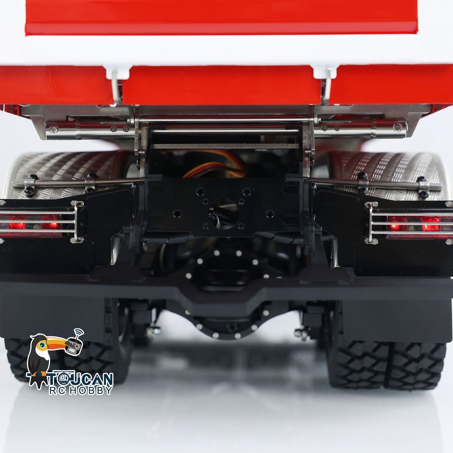 LESU Metal 6x6 1/14 3-way RC Hydraulic Dumper Car Remote Control Dump Truck DIY Vehicle RTR Painted Assembled Upgraded
