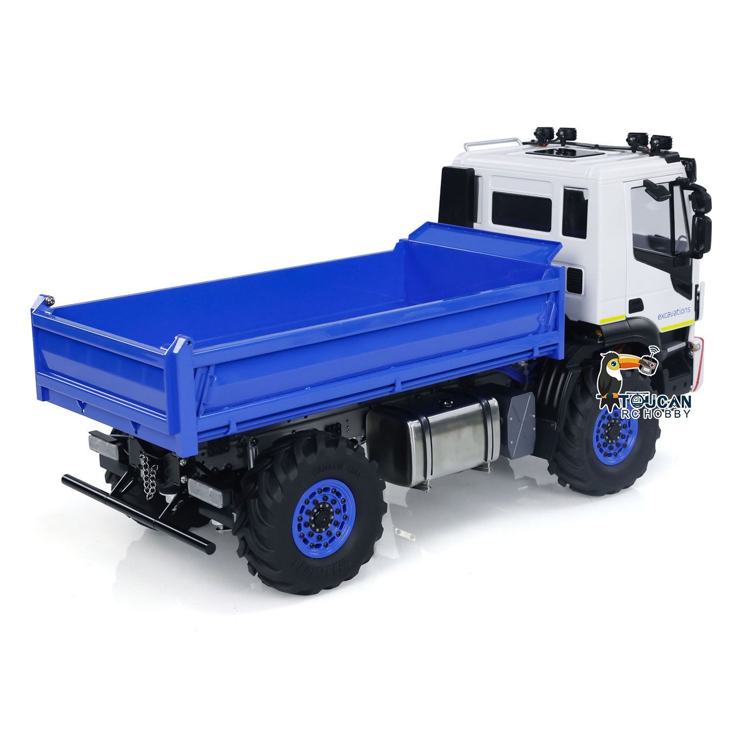 4*4 Metal 1/14 RC Hydraulic Dumper Truck Snow Blade Remote Control Tipper Cars Sound Light LED ESC Servo Assembled and Painted